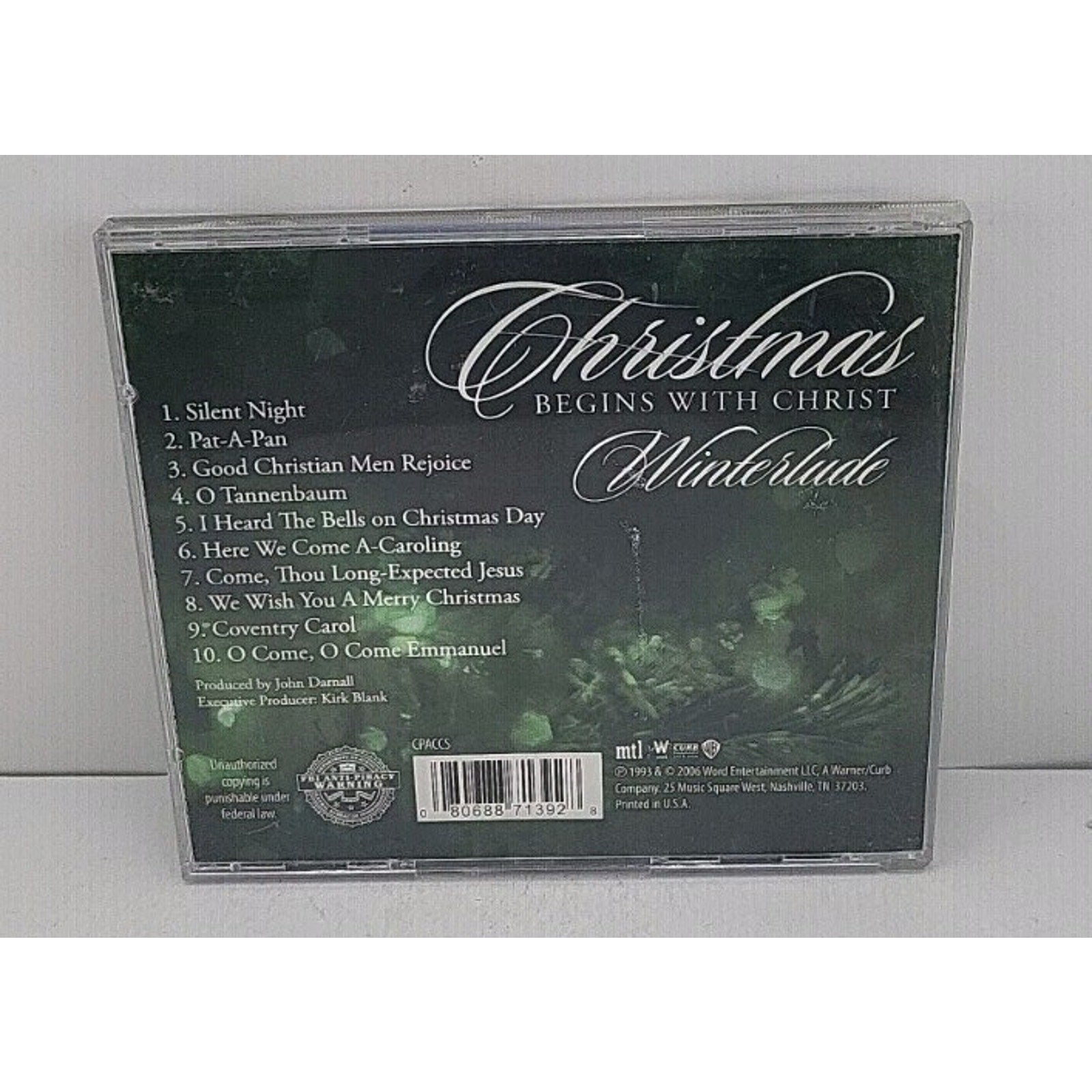 Christmas Begins With Christ Winterlude CD Instrumental Favorites 2006