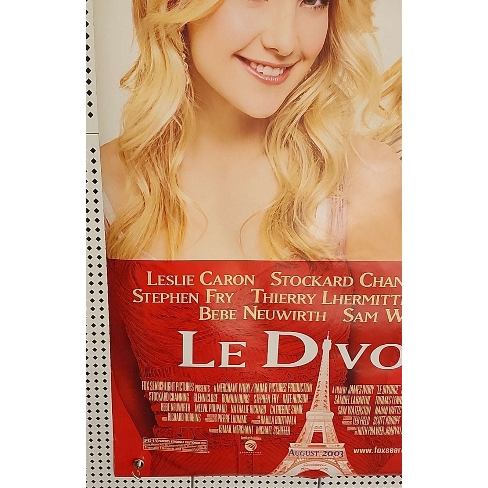 Le Divorce Original 27 X 40 Theatrical Movie Poster Kate hudson Naomi Watts