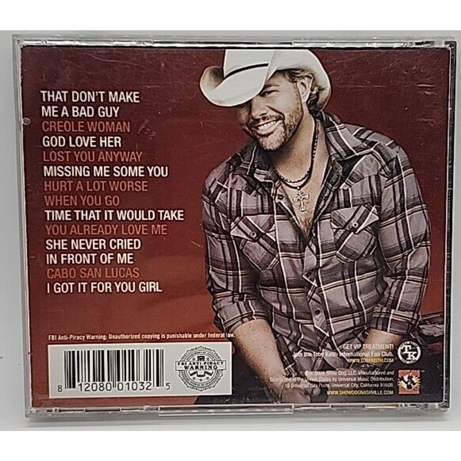 That Don't Make Me a Bad Guy by Toby Keith (CD, Oct-2008, Show Dog Nashville)