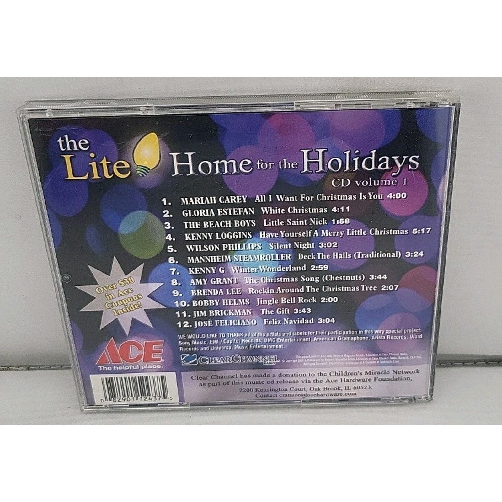 The Lite Home for the Holidays Volume 1 by Various Artists Cd