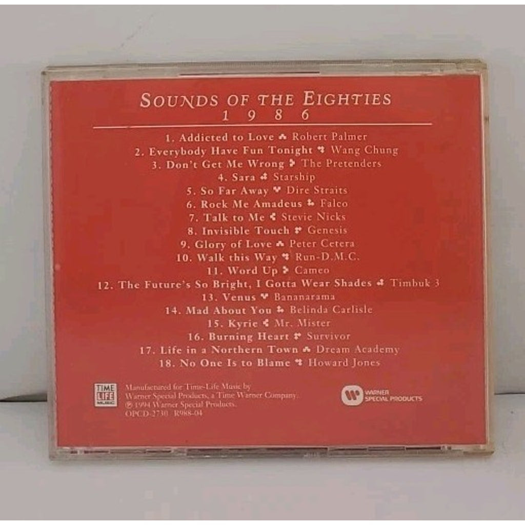 Sounds Of The Eighties 1986 CD Album Various Artists Time Life Music Compilation