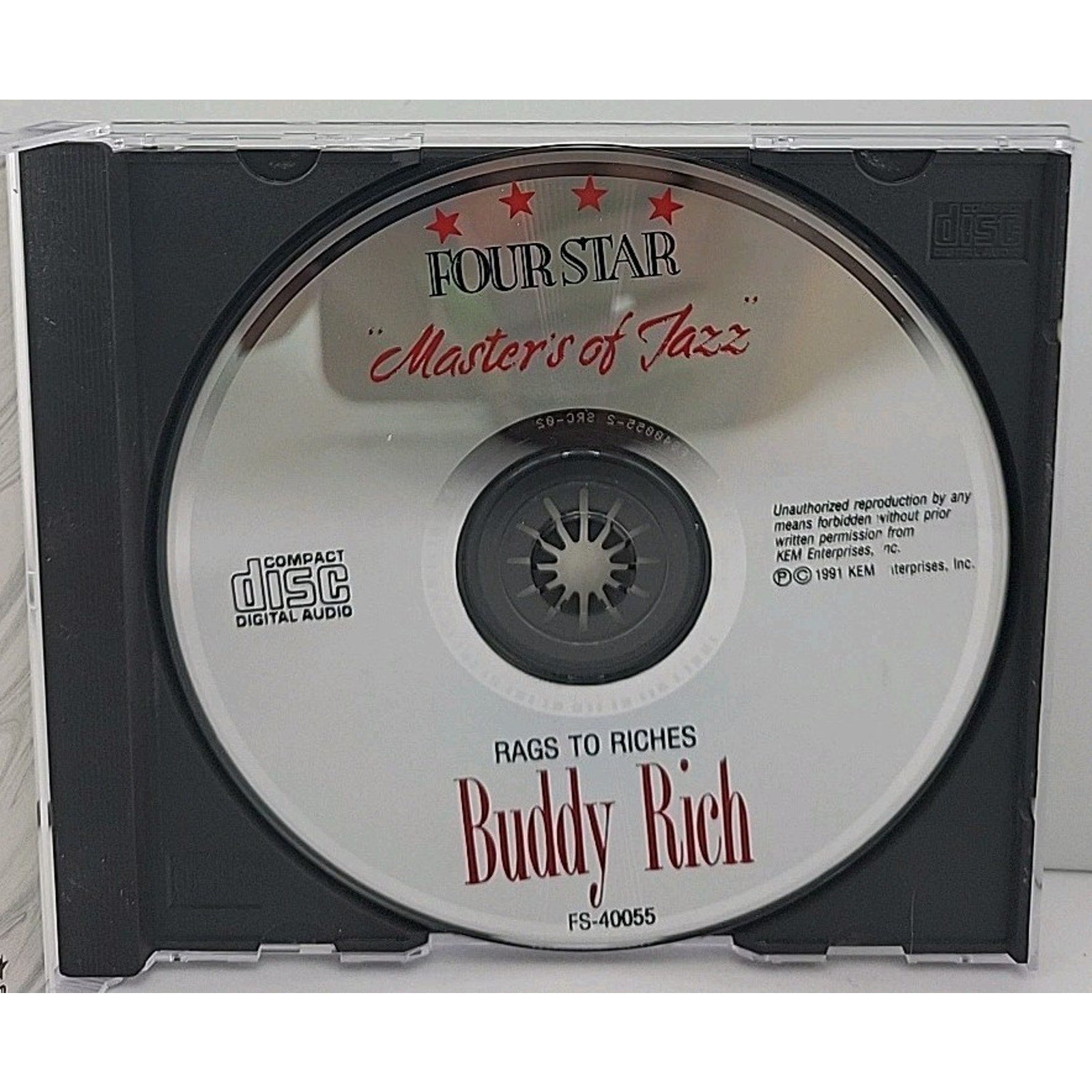 Rags to Riches by Buddy Rich (CD, May-1994, Four Star)