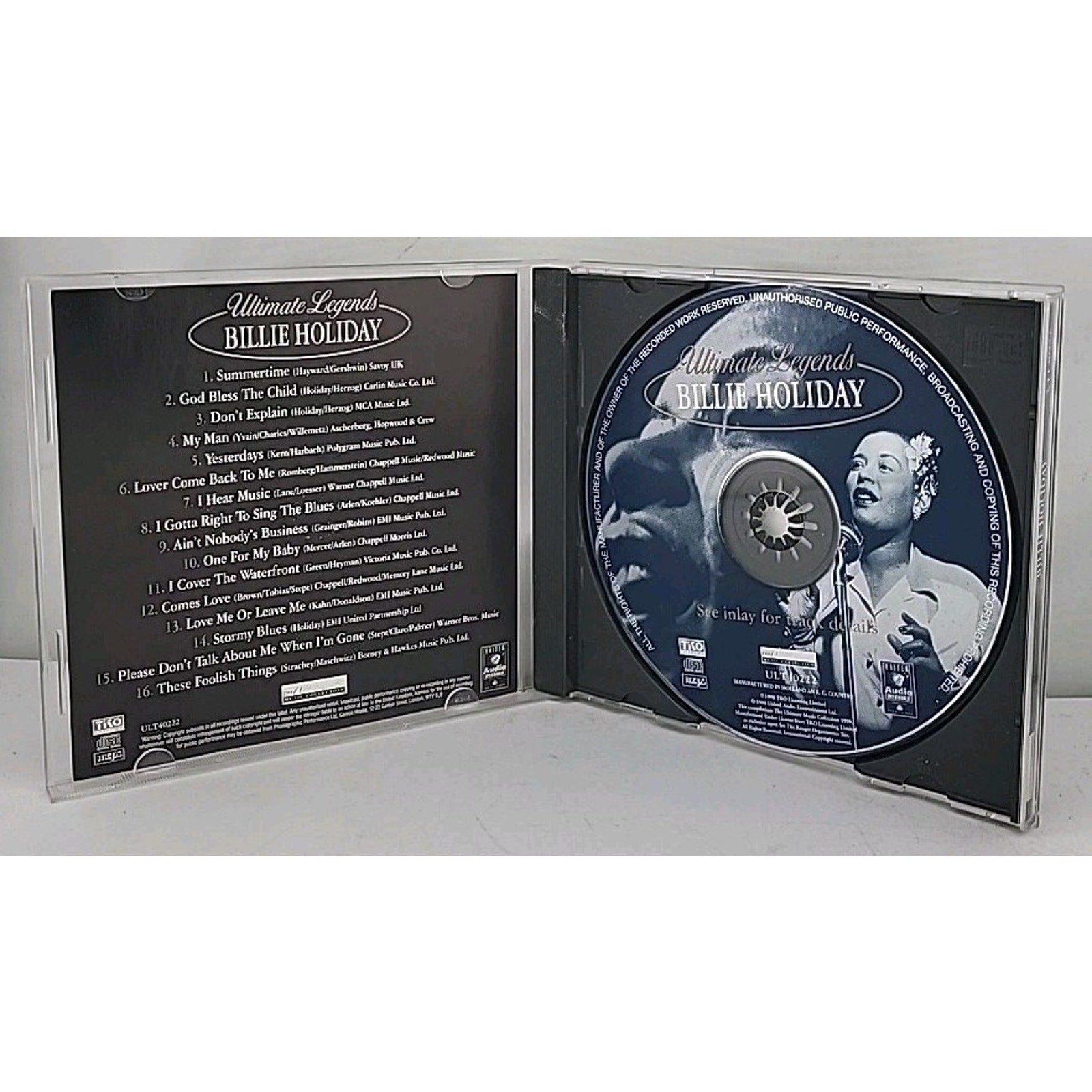 Ultimate Legends-Billie Holiday by Billie Holiday (CD, 2003)