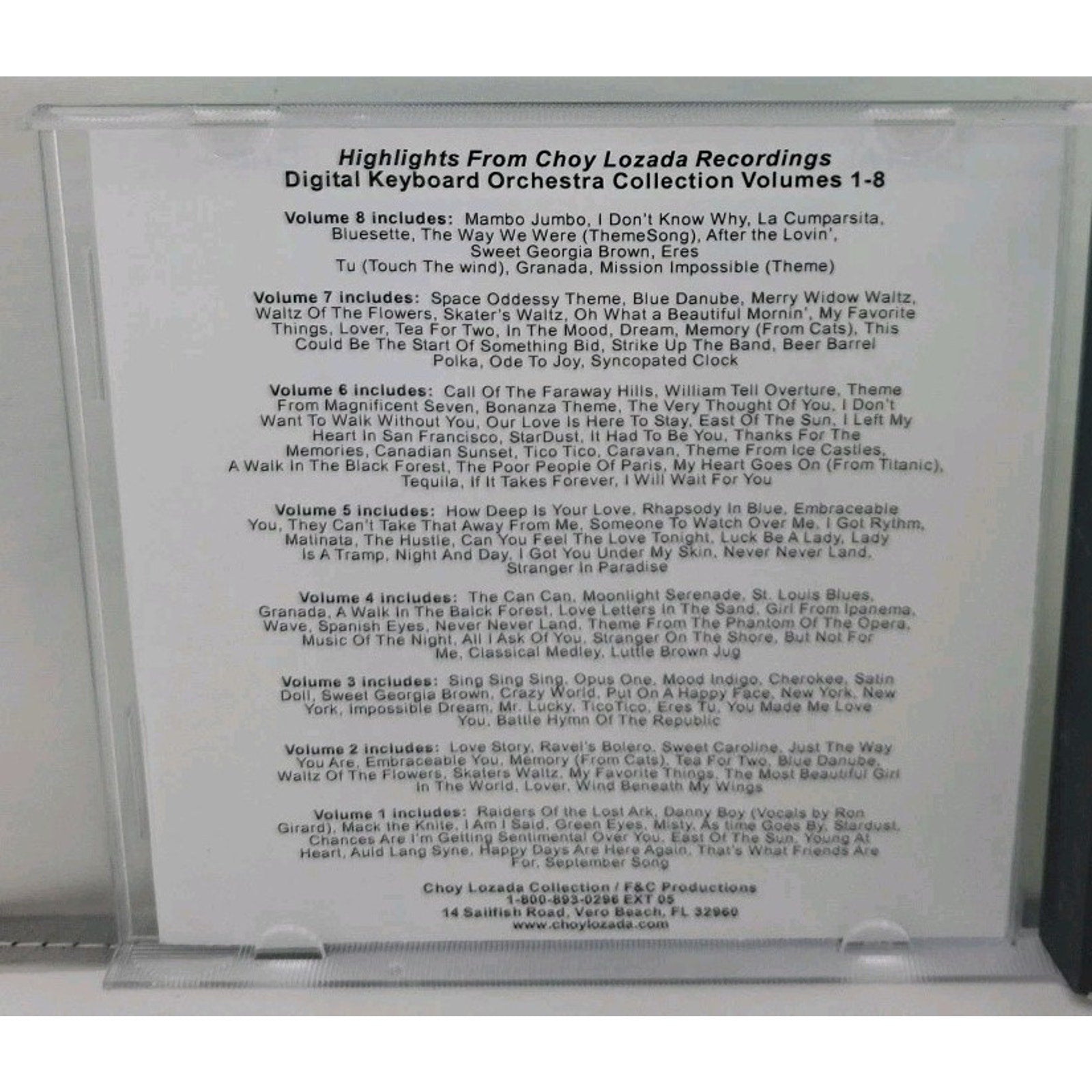 Choy Lozada: Digital Keyboard Orchestra Collection Volume 6 CD