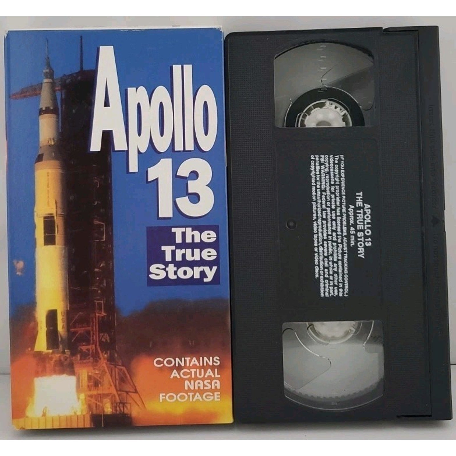 Apollo 13 The True Story VHS 1995 Contains Actual NASA Footage