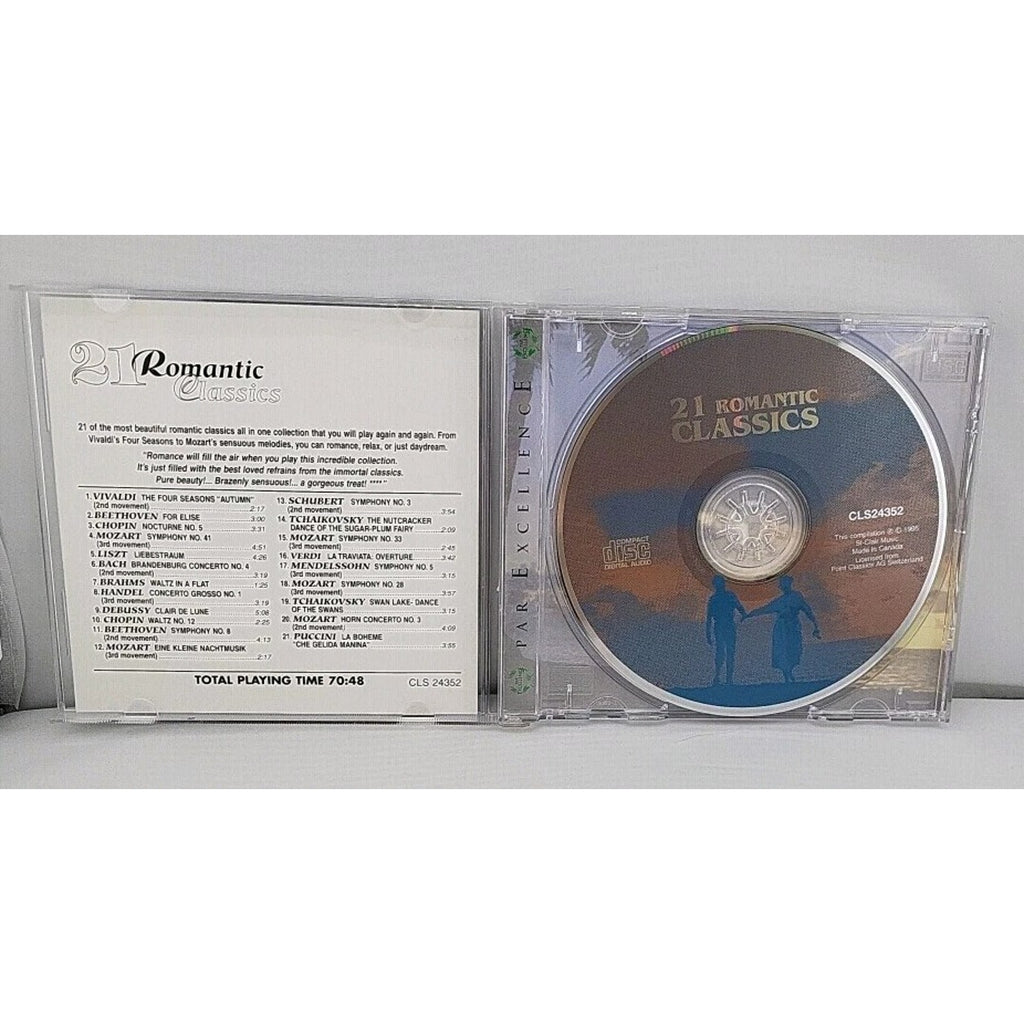 21 Romantic Classics (CD, Feb-1996, St. Clair)
