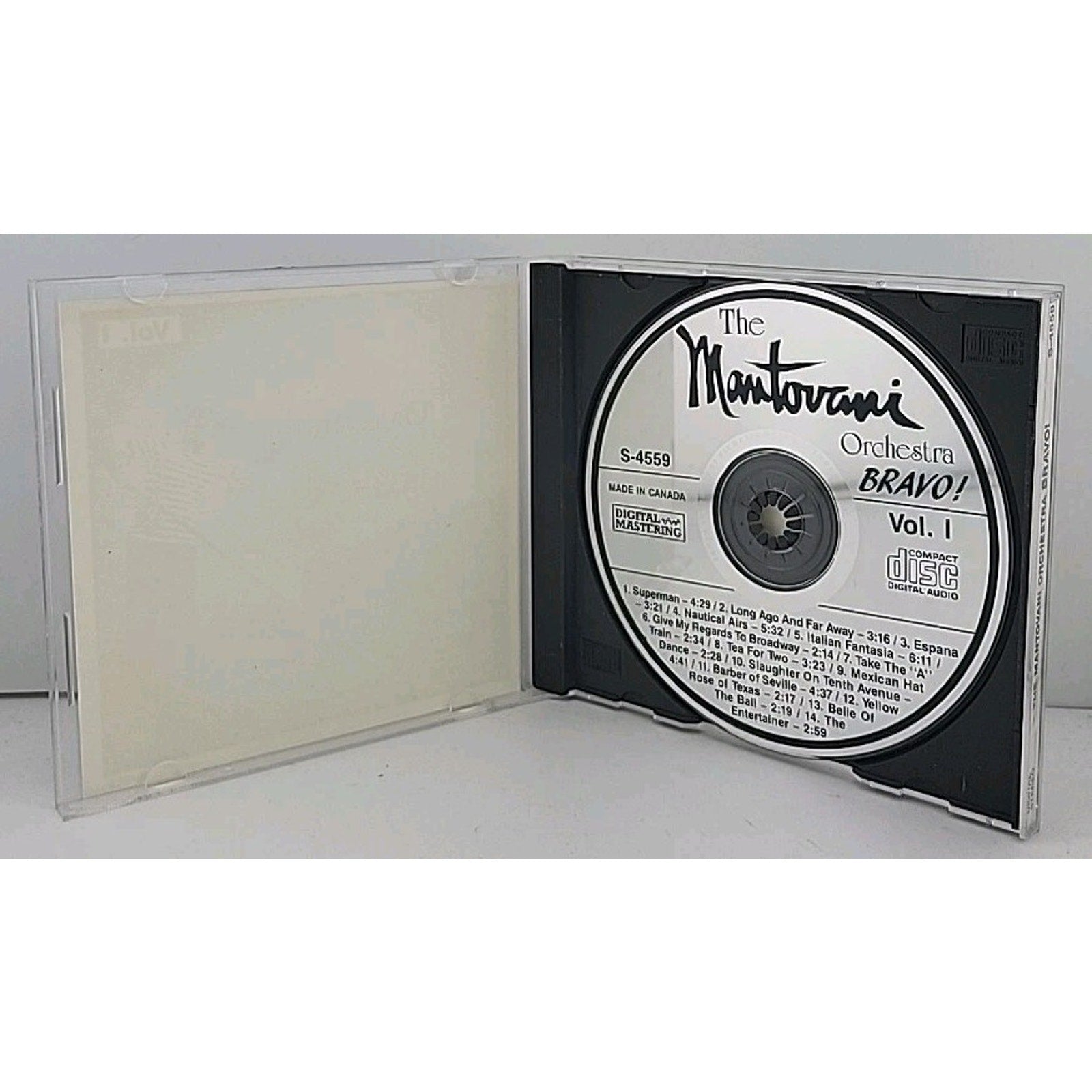 Bravo! Vol.1 by The Mantovani Orchestra (CD)