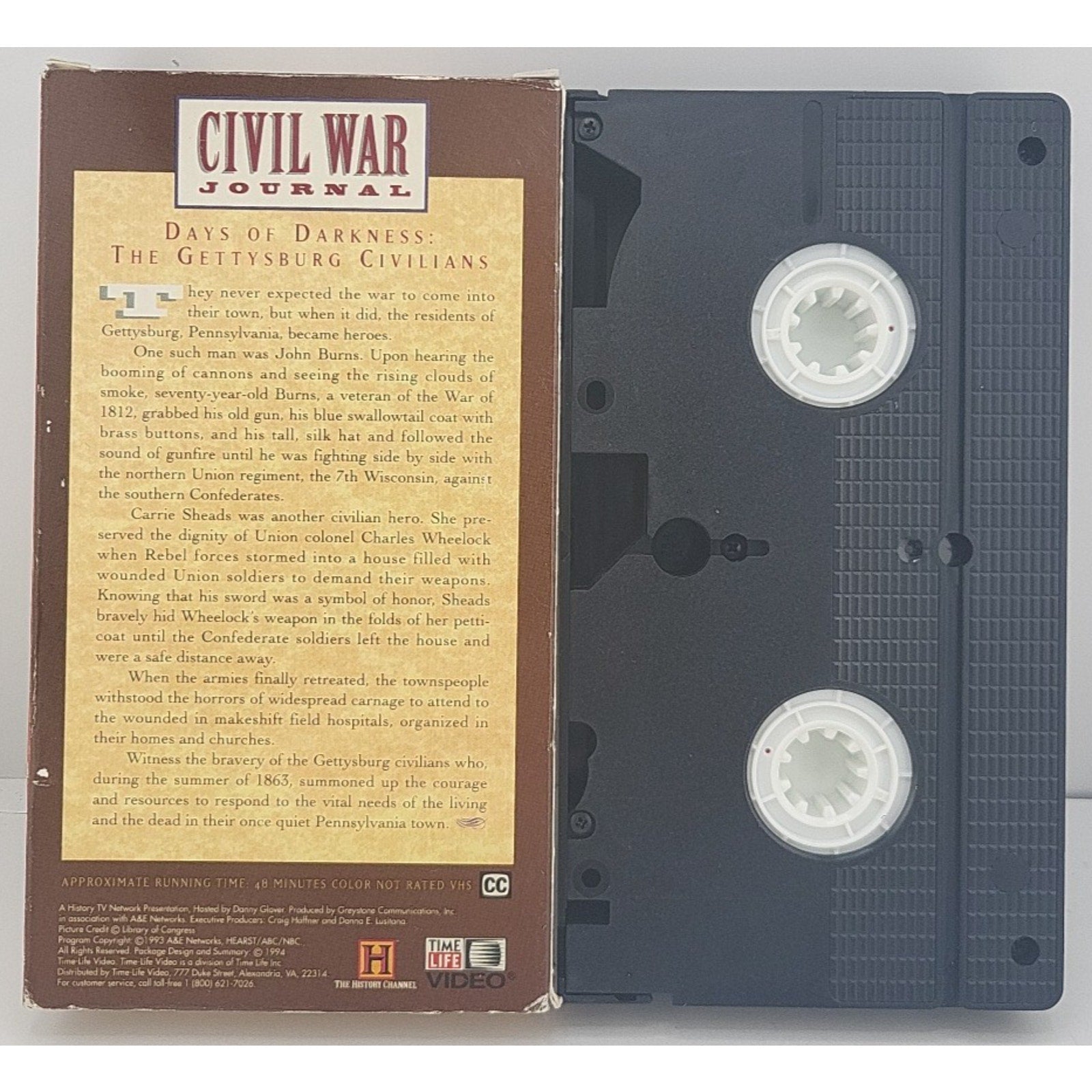 Civil War Journal Days Of Darkness: The Gettysburg Civilians VHS