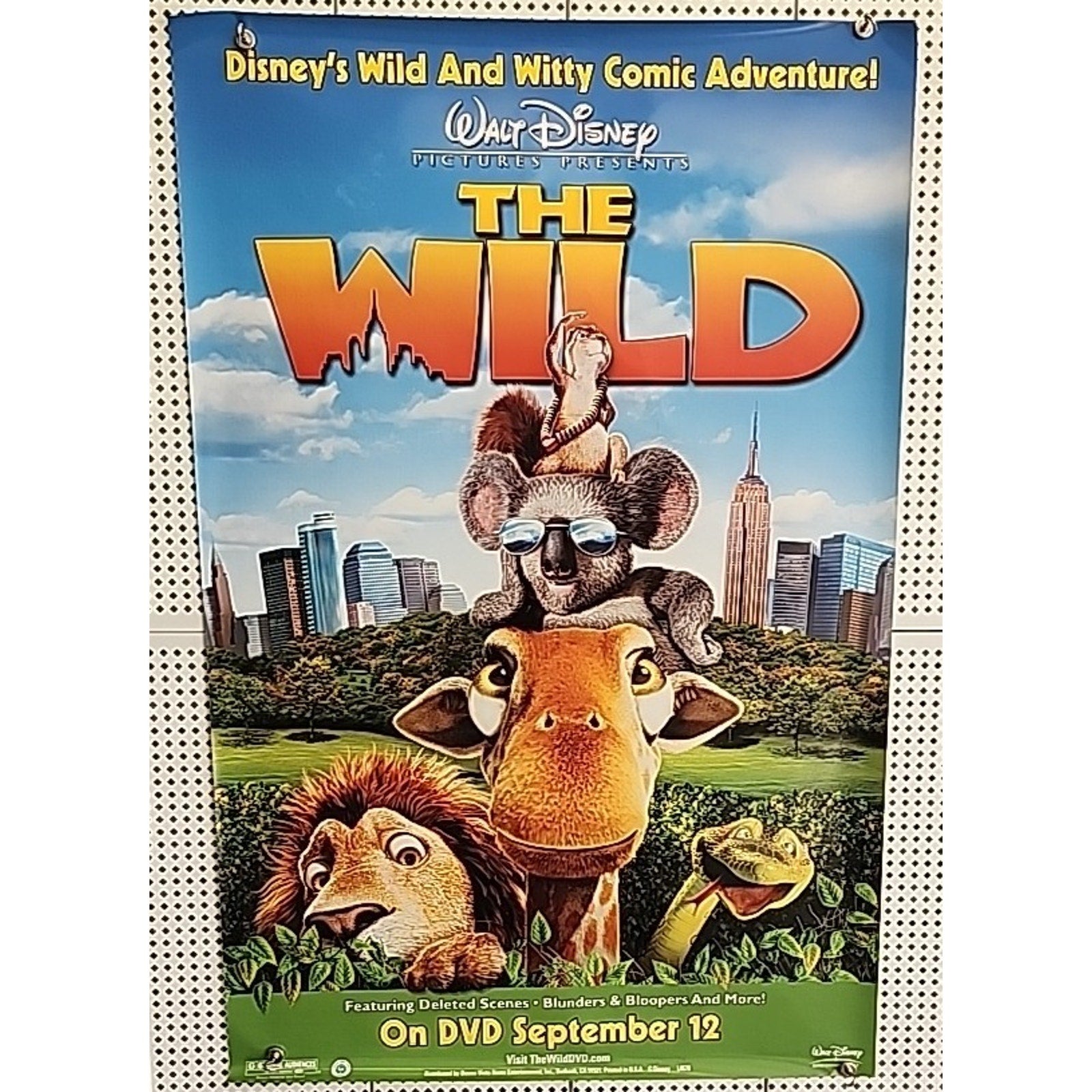 The Wild DVD Release Movie Poster 27x40