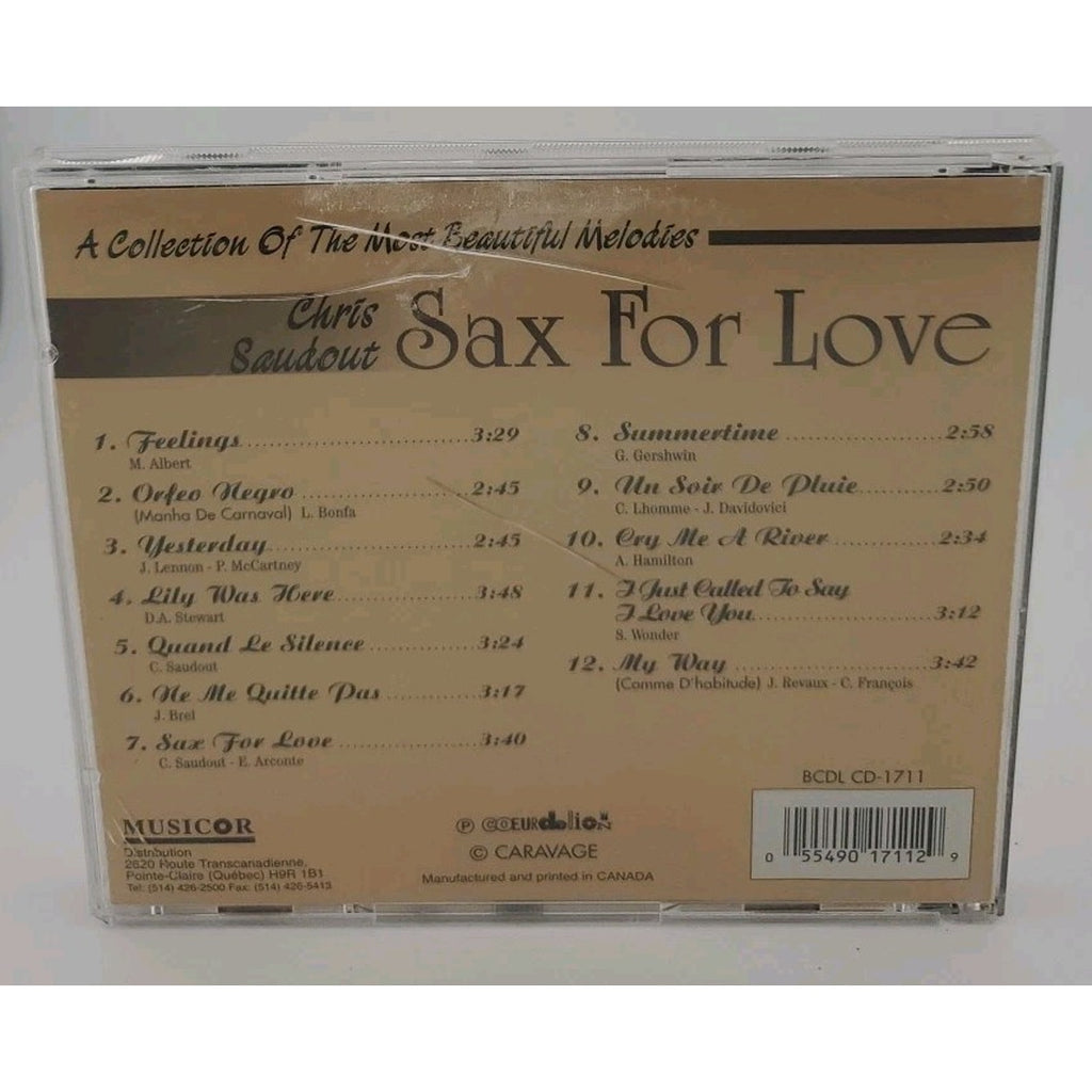 Sax For Love - A Collection Of The Most Beautiful Melodies - Chris Saudout (CD)