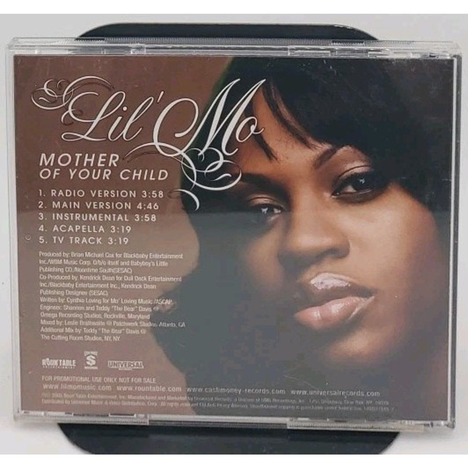 Lil’ Mo Mother Of Your Child CD 2005 Single In Five Arraignments