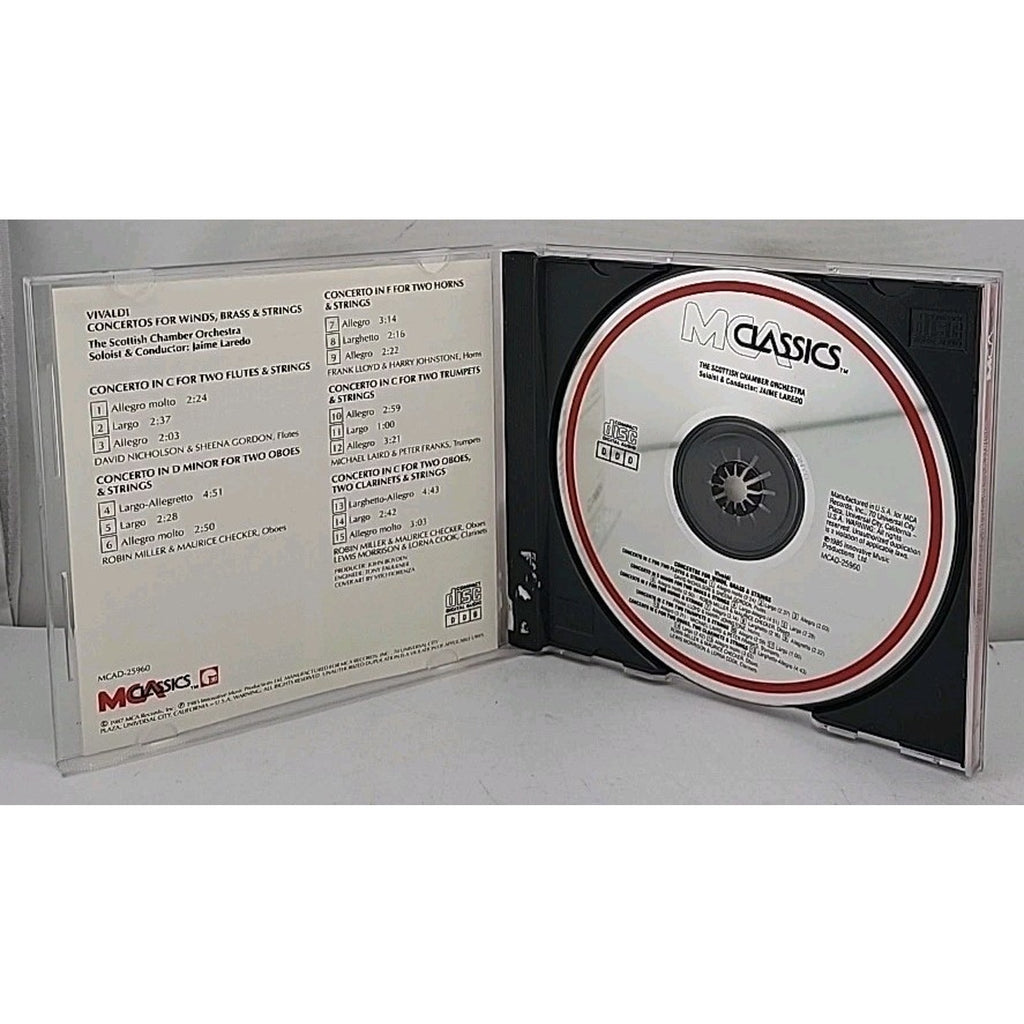 Vivaldi Concertos for Winds Brass & Strings CD Scottish Chamber Orch