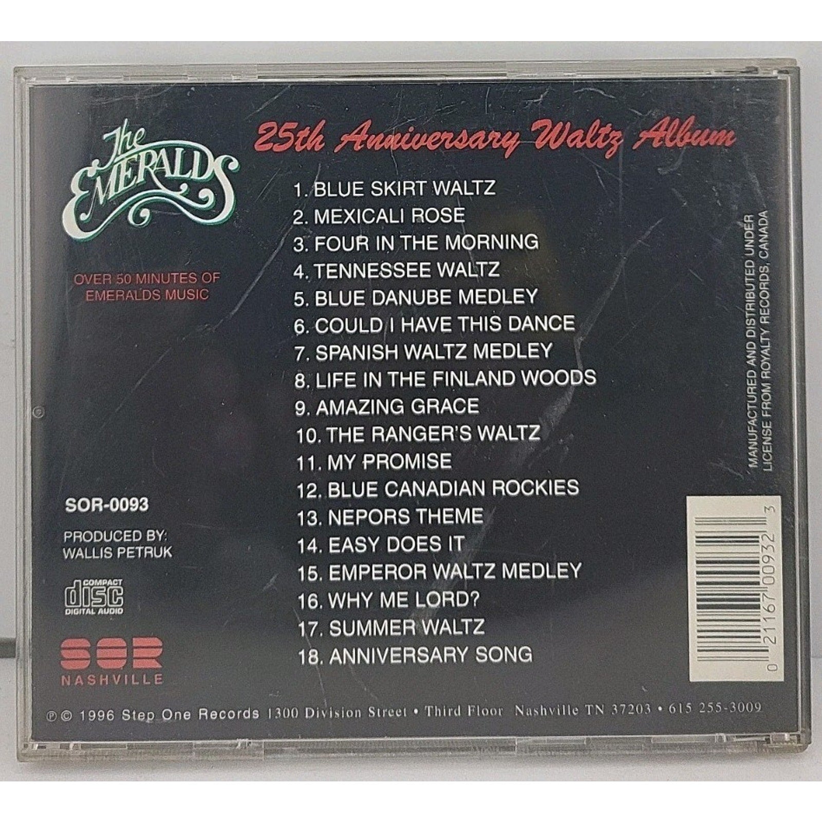 25th Anniversary Waltz Album by The Emeralds (CD, Feb-1996, Step One Records)
