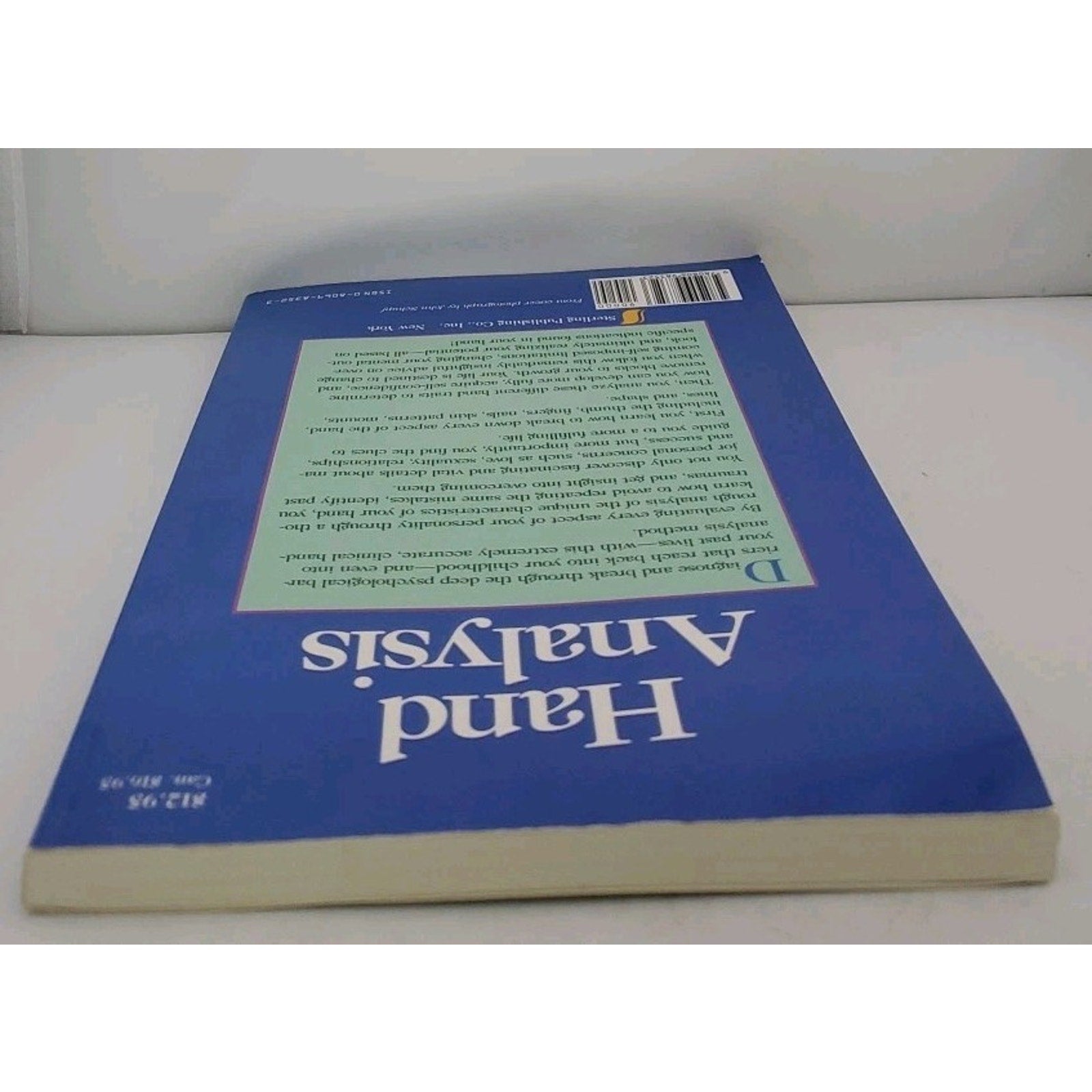 Hand Analysis : The Diagnostic Method by Edo Sprong (1991, Trade Paperback)