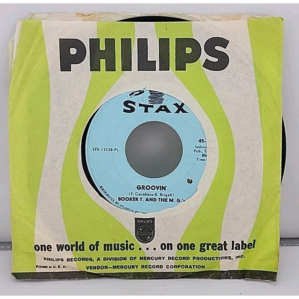 Booker T. And The M.g.'s- Slim Jenkinsl's Place/ Groovin' 45 RPM 7"