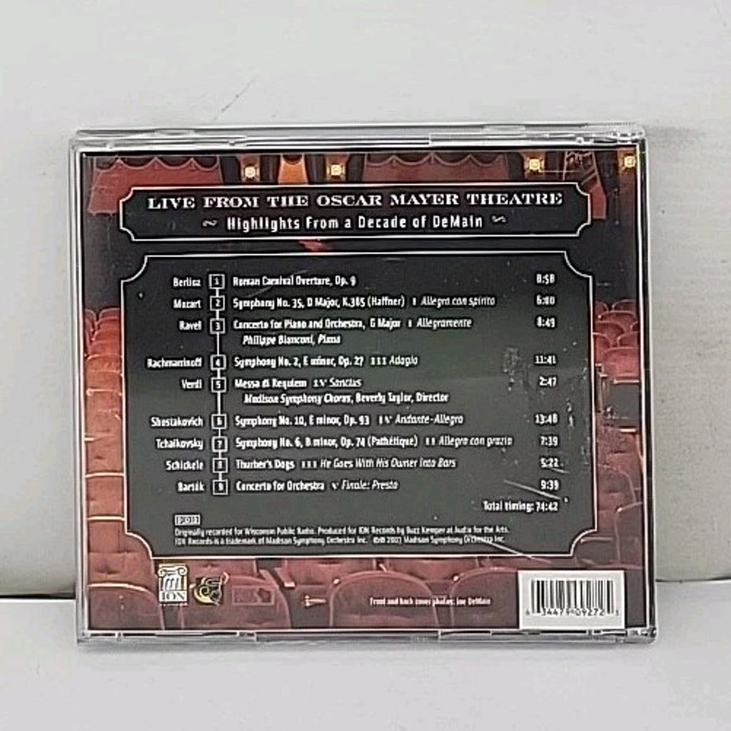 Live from the Oscar Mayer Theatre by Madison Symphony Orchestra (CD, 2003)