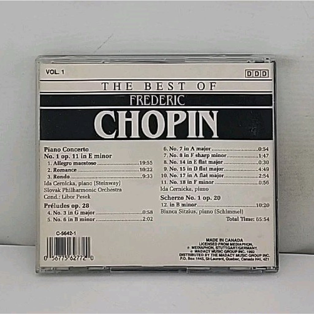 The Best of Frederic Chopin Vol. 1 Classical Music CD