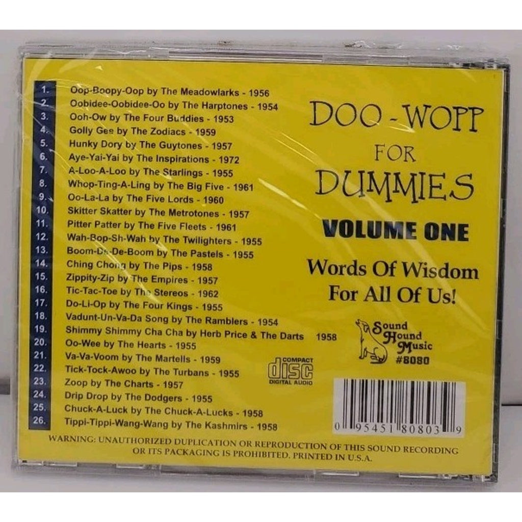 Doo Wopp for Dummies, Vol. 1 by Various Artists (CD, Mar-2001) *Brand New*