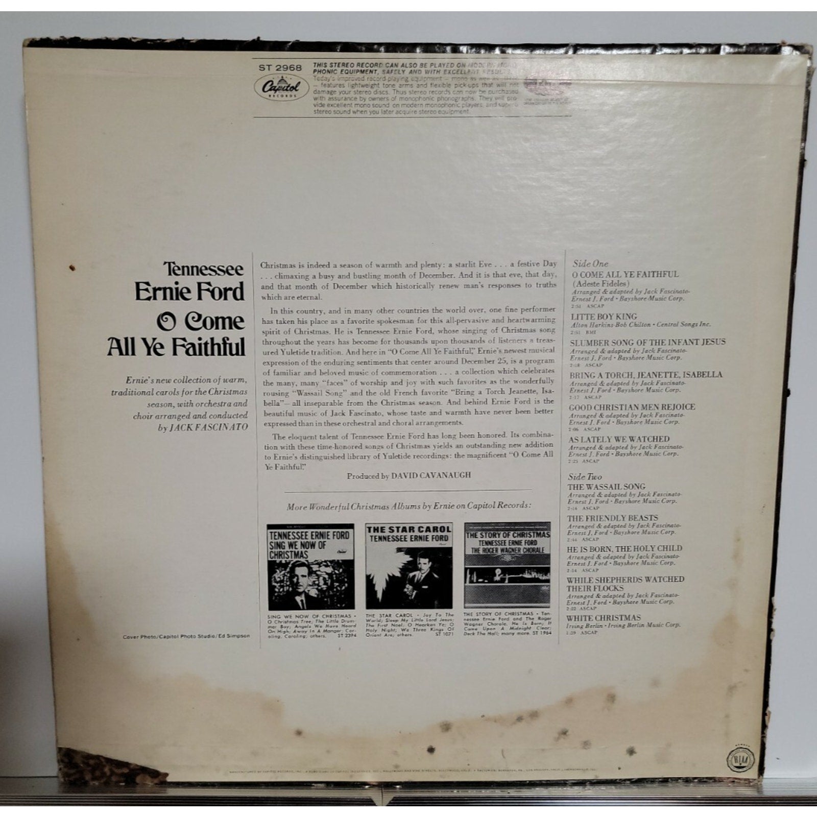 Tennessee Ernie Ford – O Come All Ye Faithful (Vinyl)