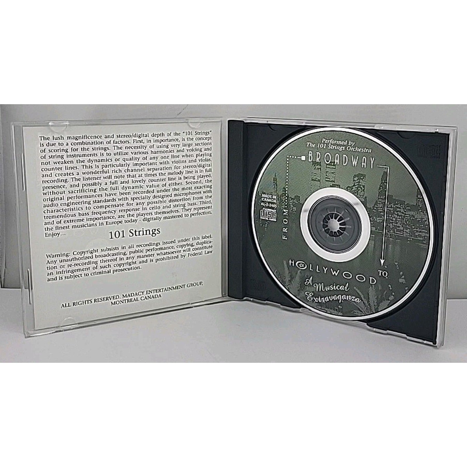 Musical Extravaganza from Broadway by 101 Strings (CD, 1996)