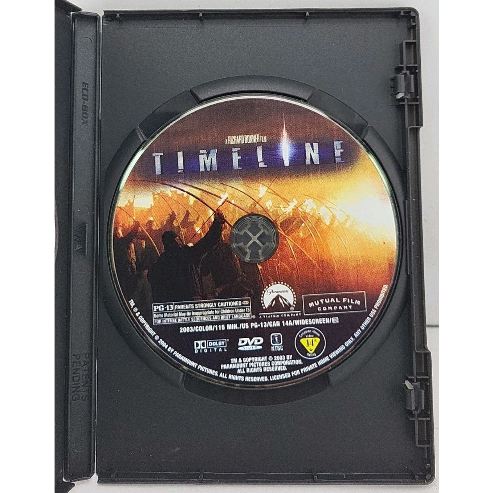 Timeline (DVD, 2004, Widescreen)