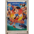 Walt Disney's Pinochio - 13.5"X20" Original Promo Movie Poster 1992 Re-Release