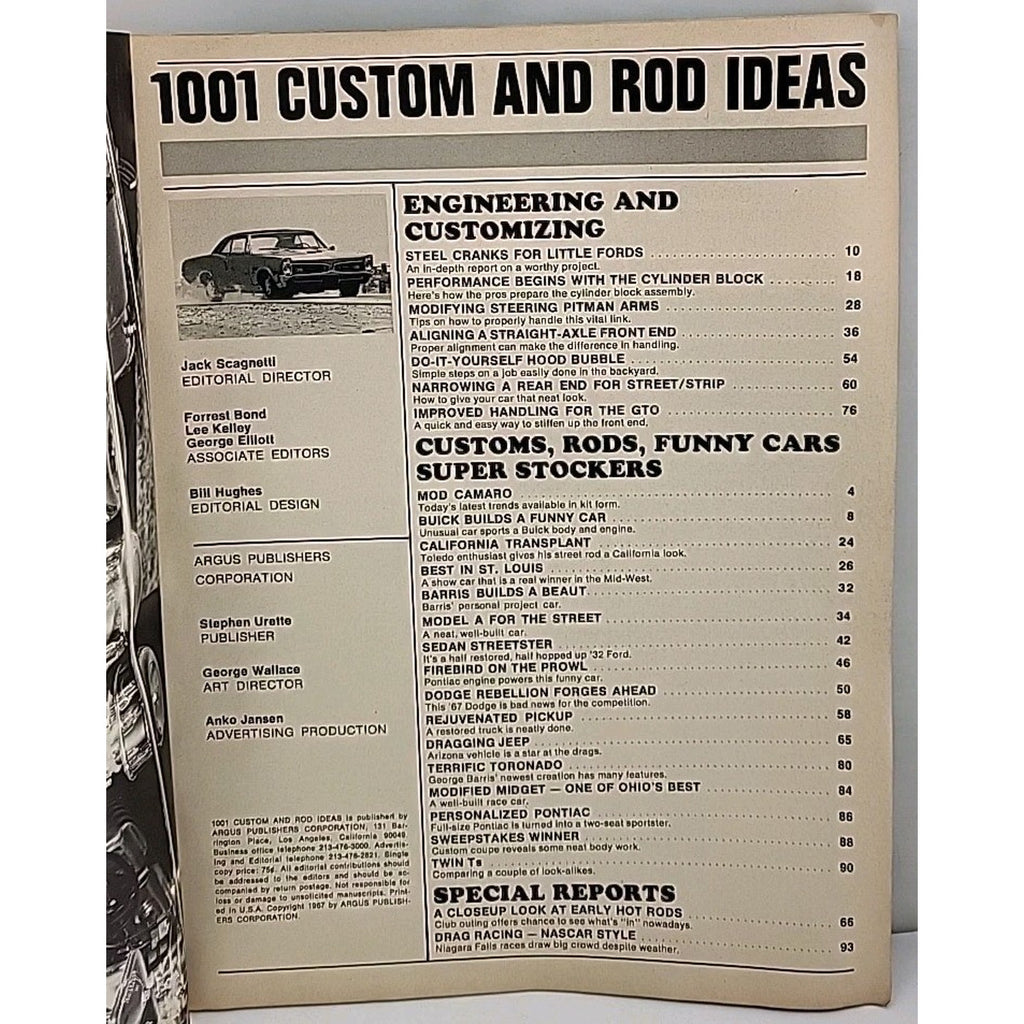 1001 Custom And Rod Ideas Magazine - Winter 1967