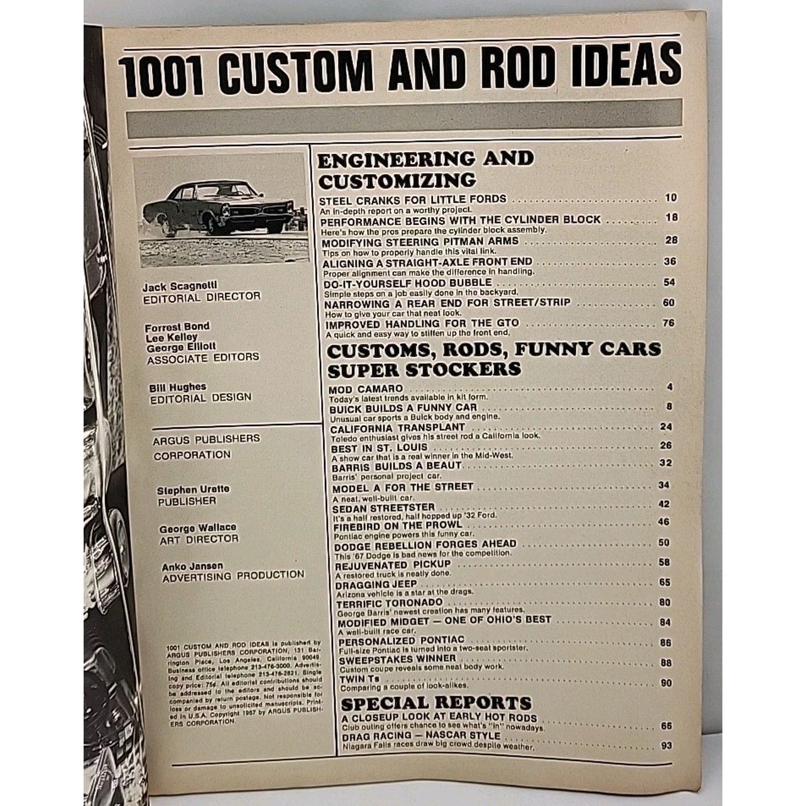 1001 Custom And Rod Ideas Magazine - Winter 1967