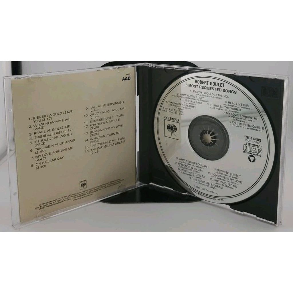 16 Most Requested Songs by Robert Goulet (CD, 1989)