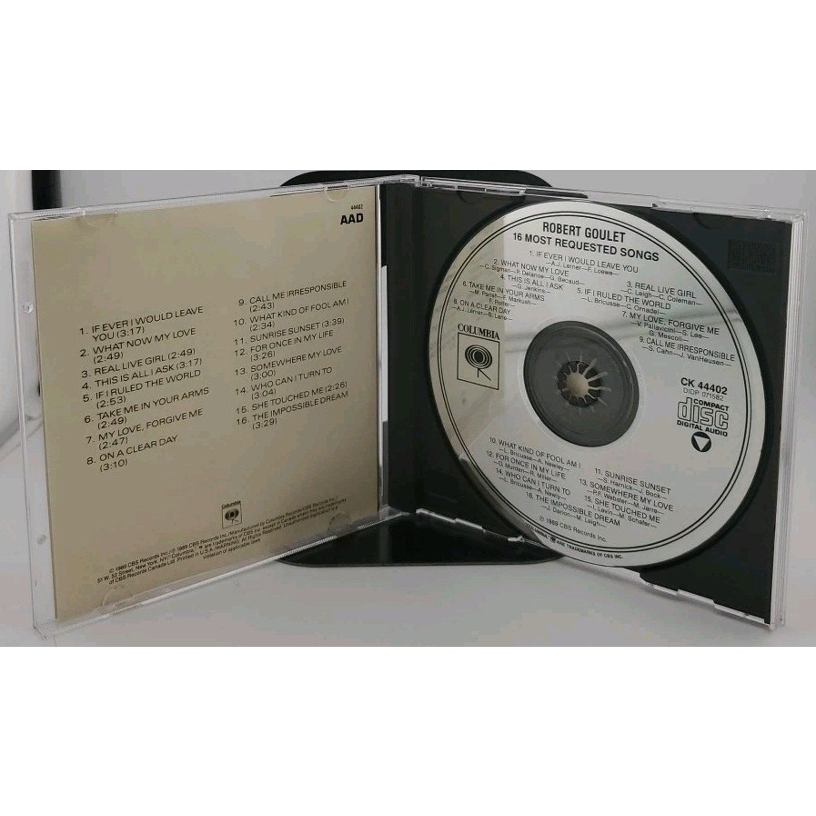 16 Most Requested Songs by Robert Goulet (CD, 1989)