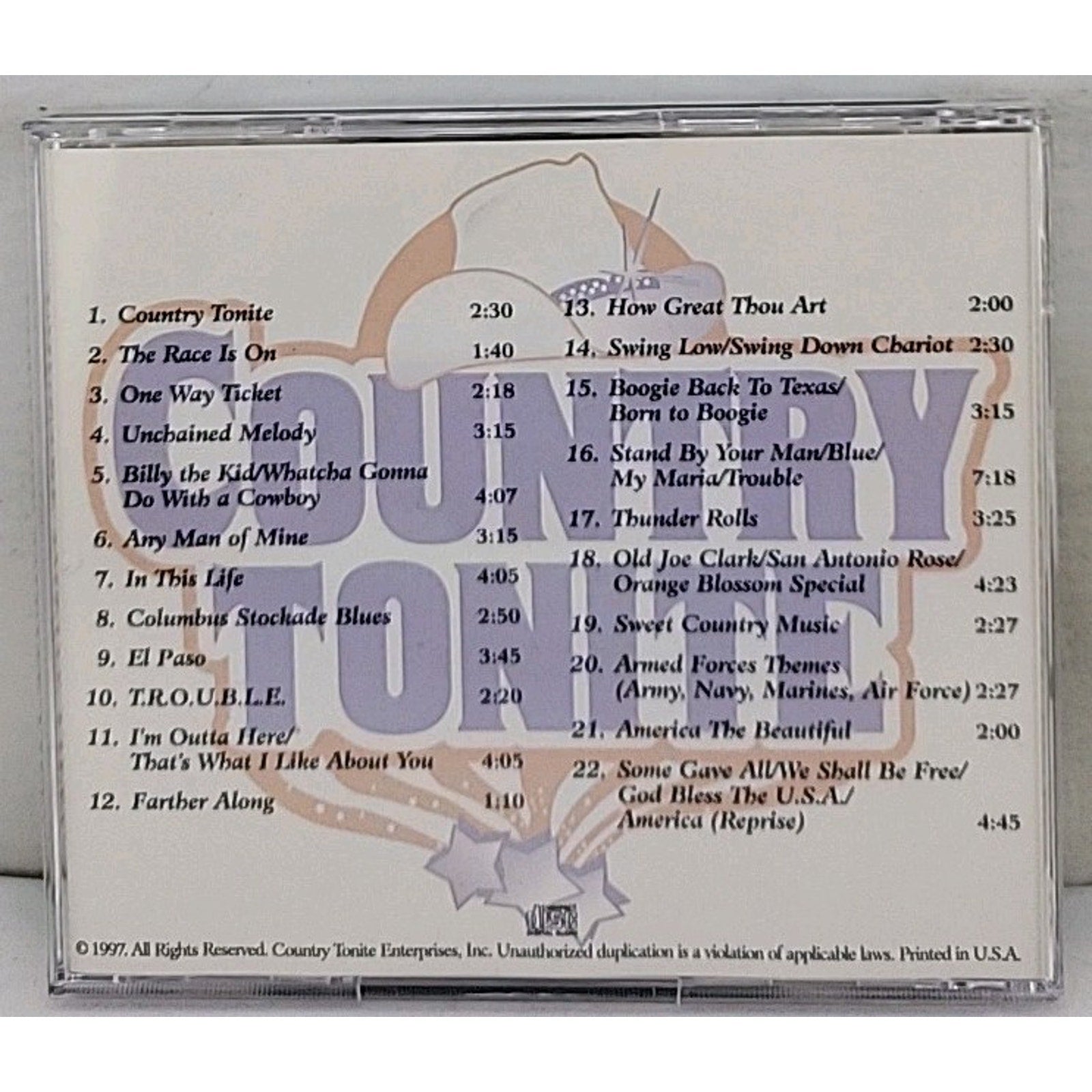 Country Tonite Live! CD
