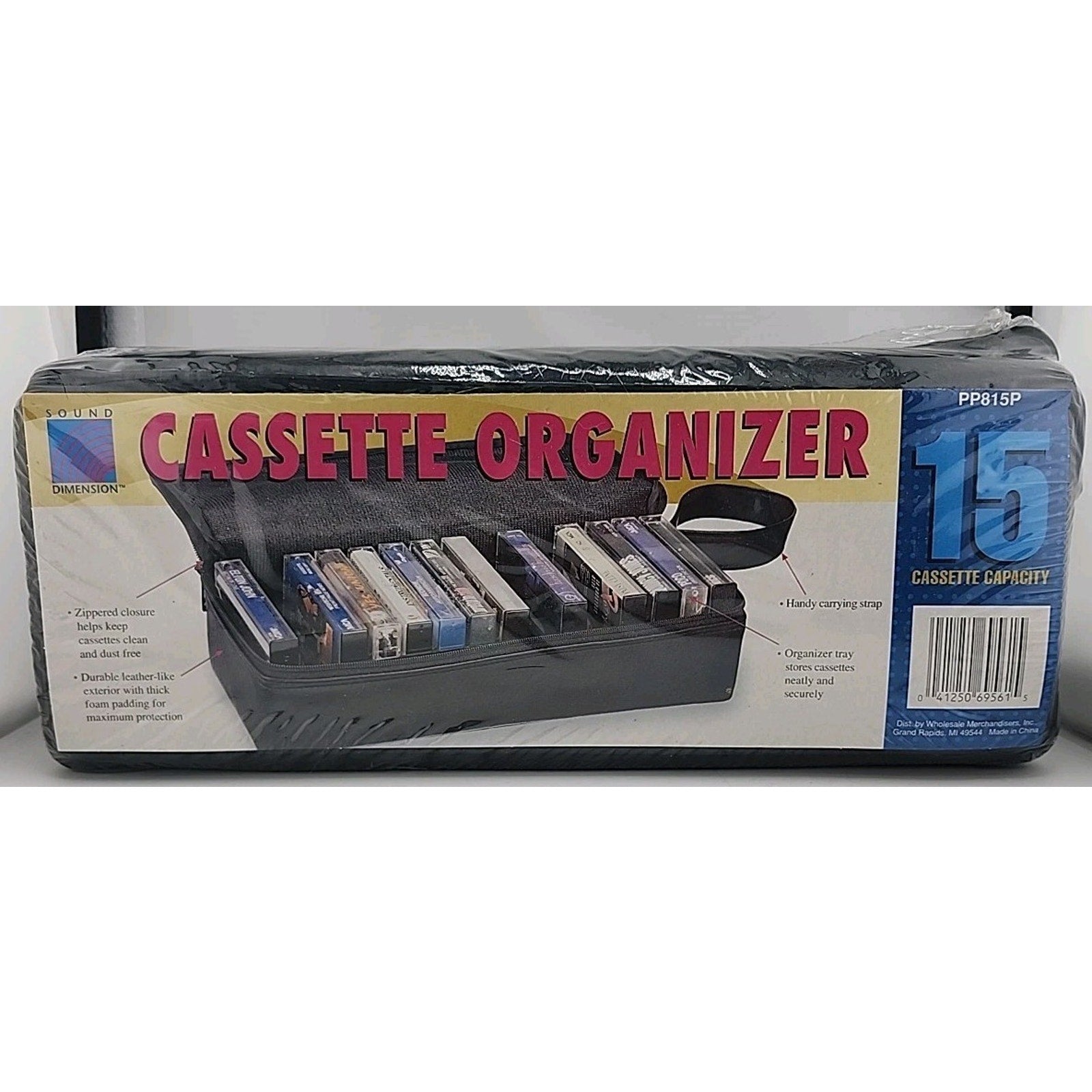 Old New Stock Sound Dimension 15 Cassette Tape Organizer Case Old Stock