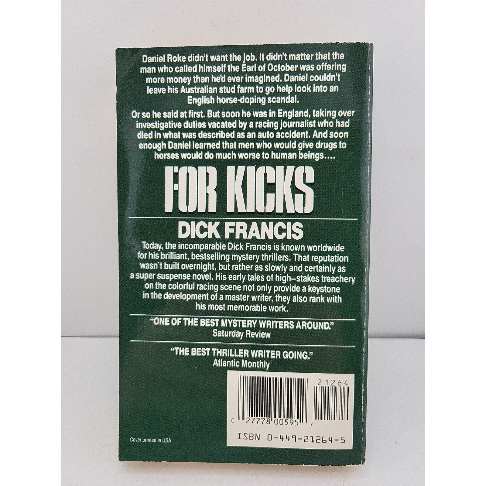 For Kicks by Dick Francis (1987, Mass Market)