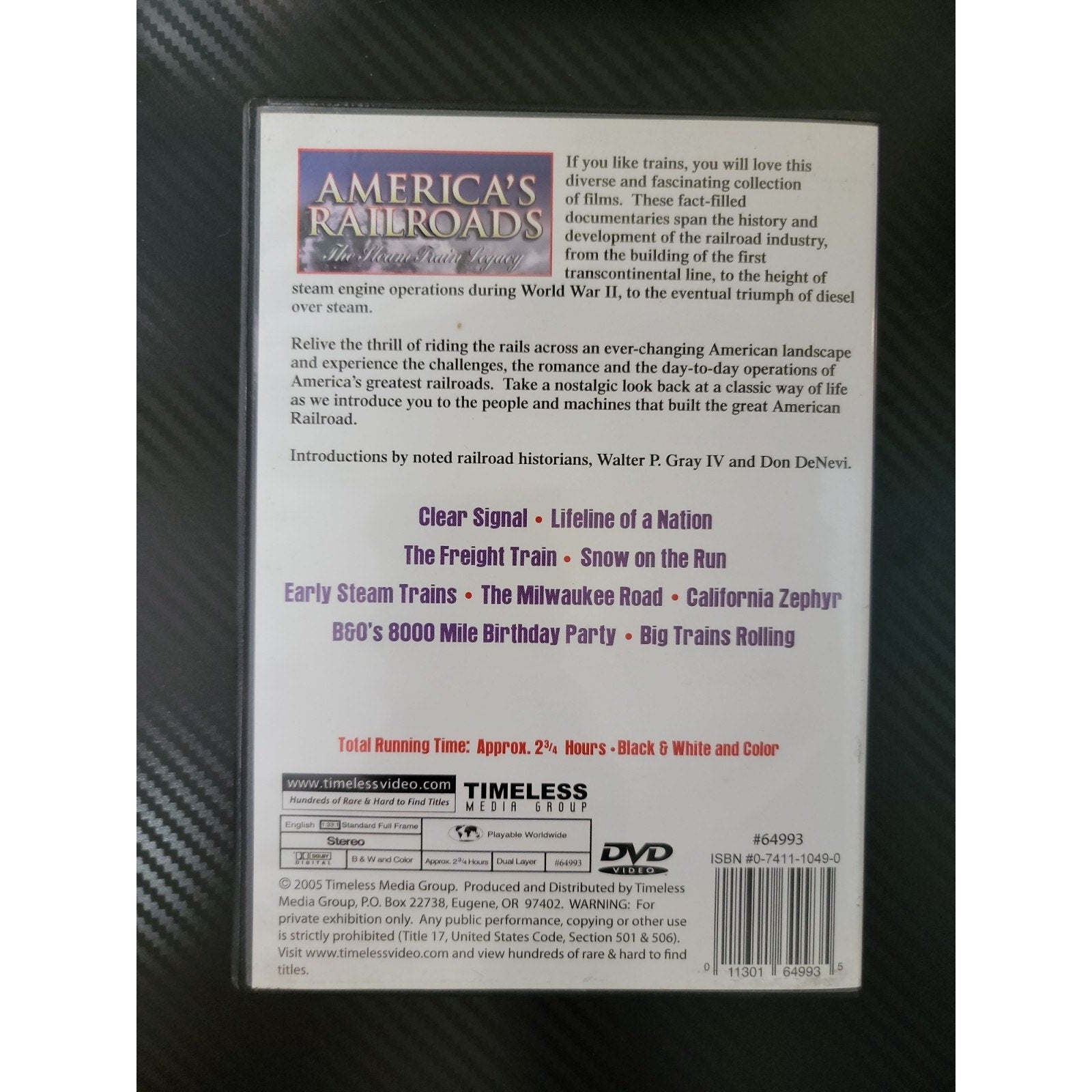 NIP America's Railroads: The Steam Train Legacy (DVD, 2005) Documentaries