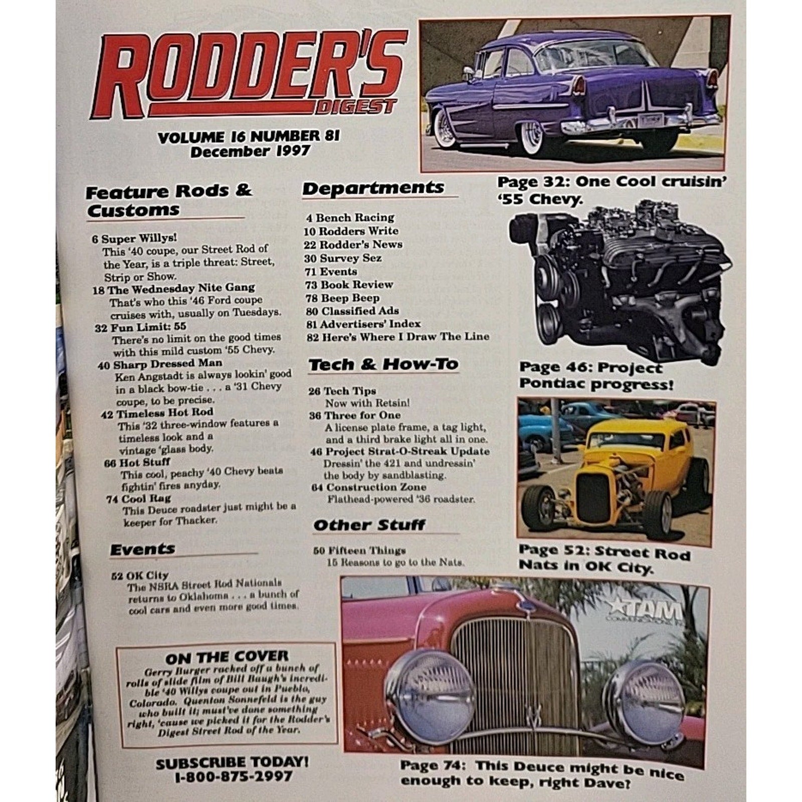 Rodder's Digest Magazine December 1997 Volume 16 Number 81