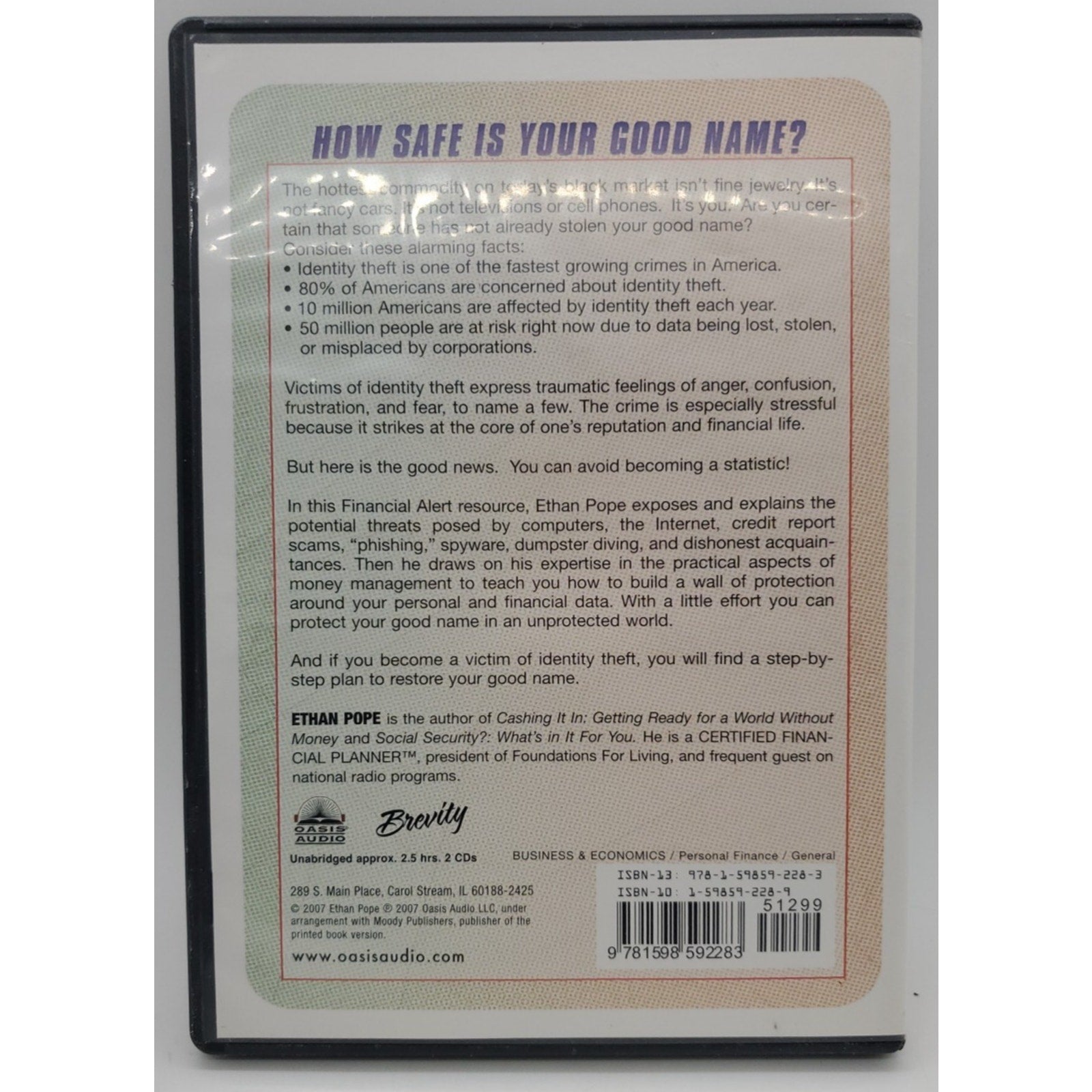 Identity Theft by Ethan Pope (2007, CD)