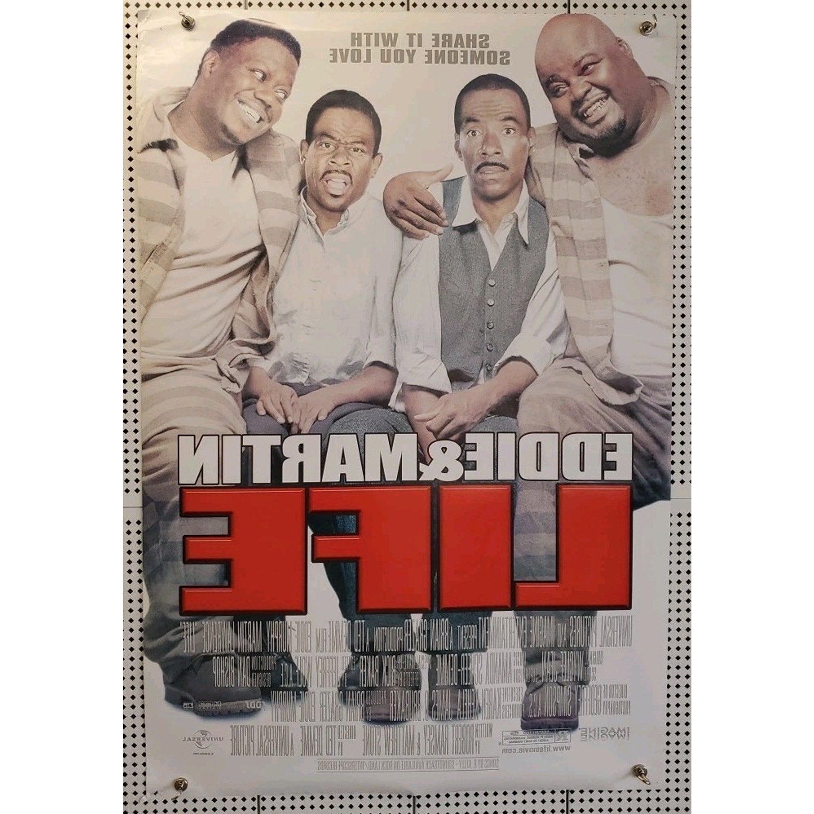 Life Movie Poster 27x40 D/S Eddie Murphy Martin Lawrence Ned Beatty Bernie Mac