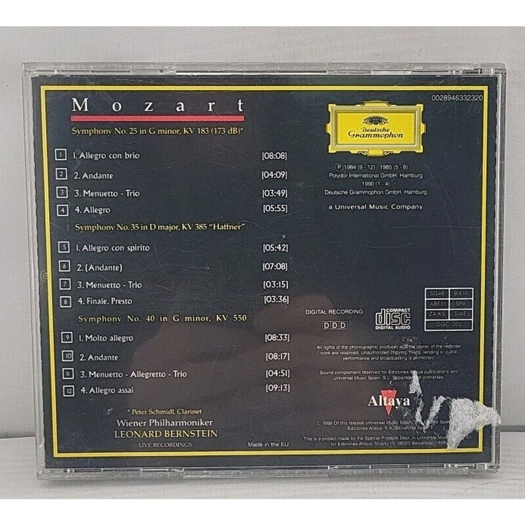 Deutsche Grammophon Collection Mozart Leonard Bernstein (CD)