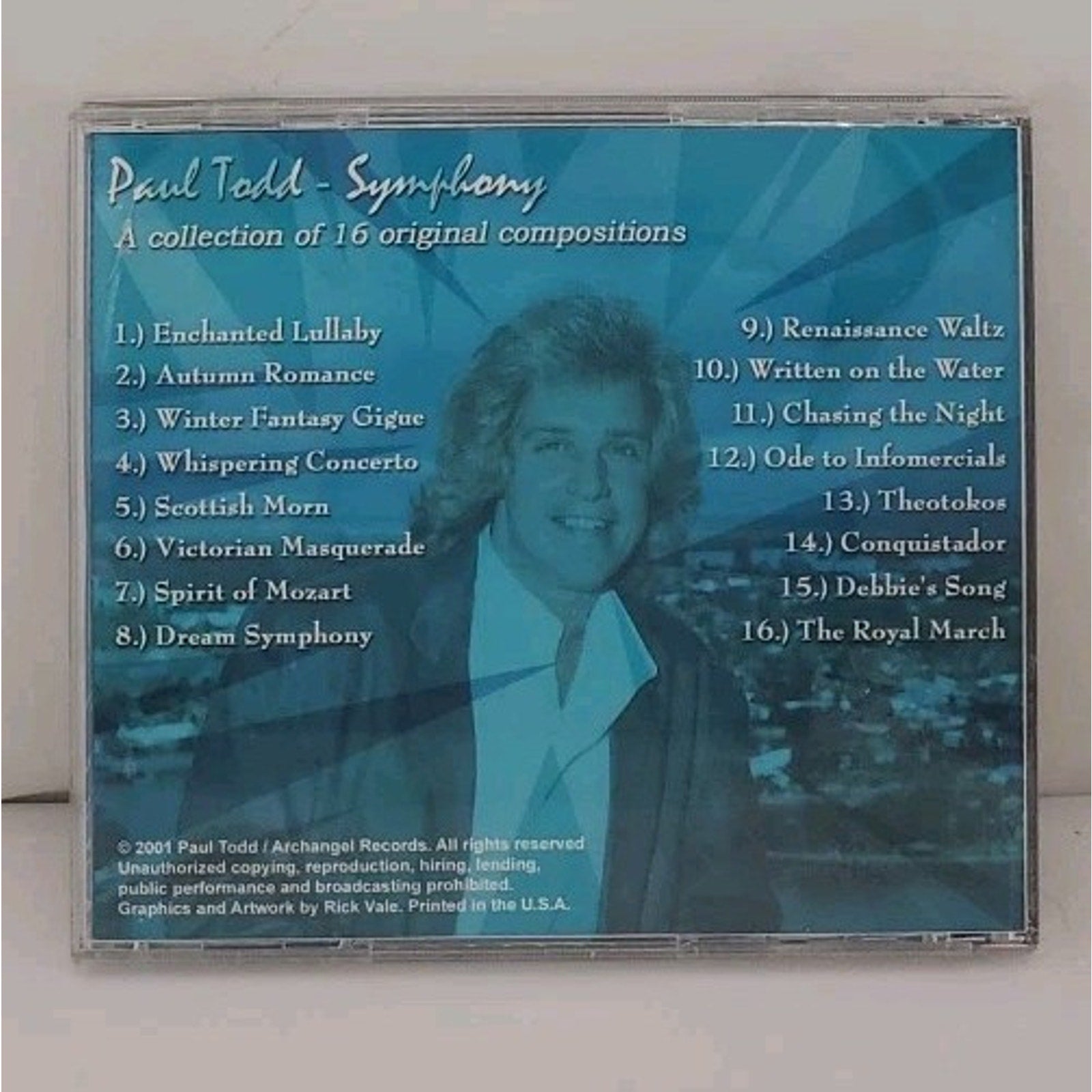 Paul Todd Symphony CD 2001 Classical Music 16 Original Compositions