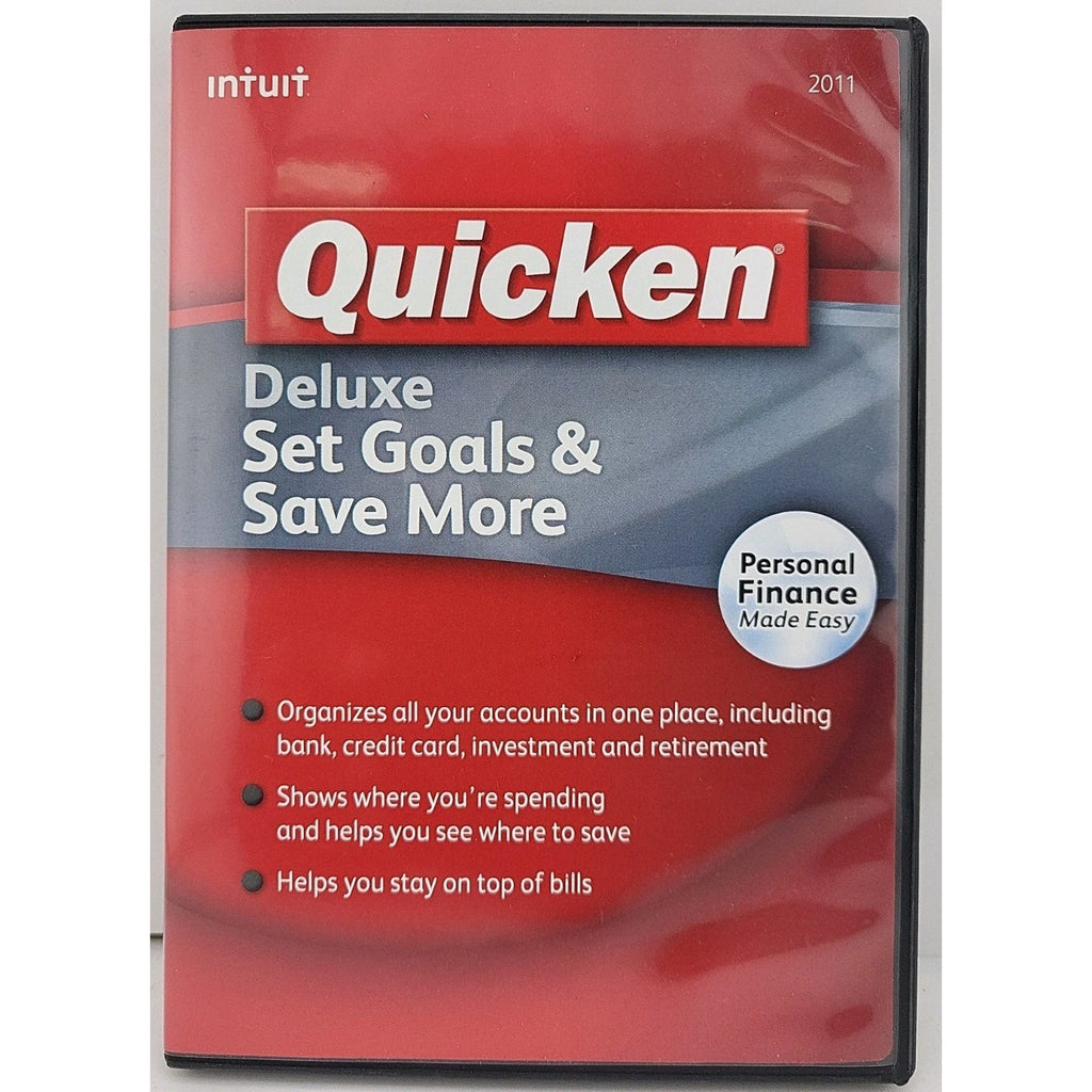 Quicken Deluxe Set Goals & Save More Disc
