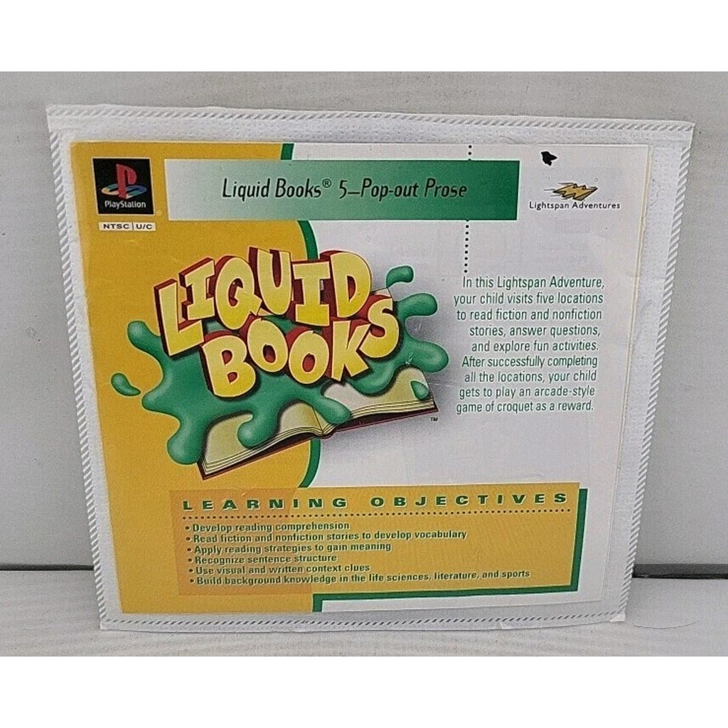 Liquid Books Pop-out Prose PS1