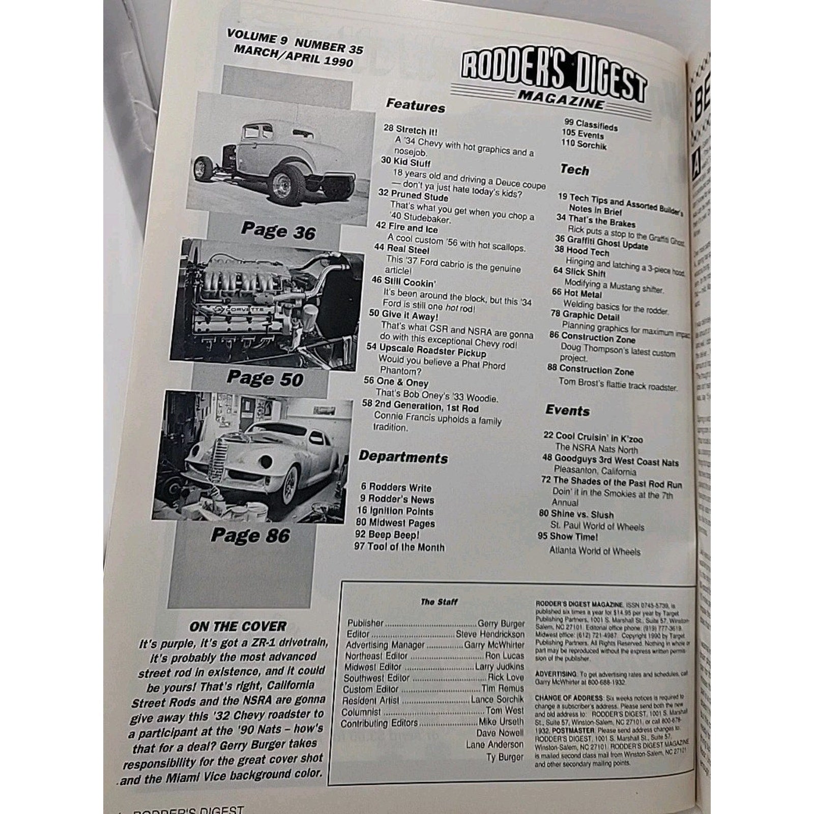 Rodder's Digest Magazine March/April 1990 Volume 9 Number 35