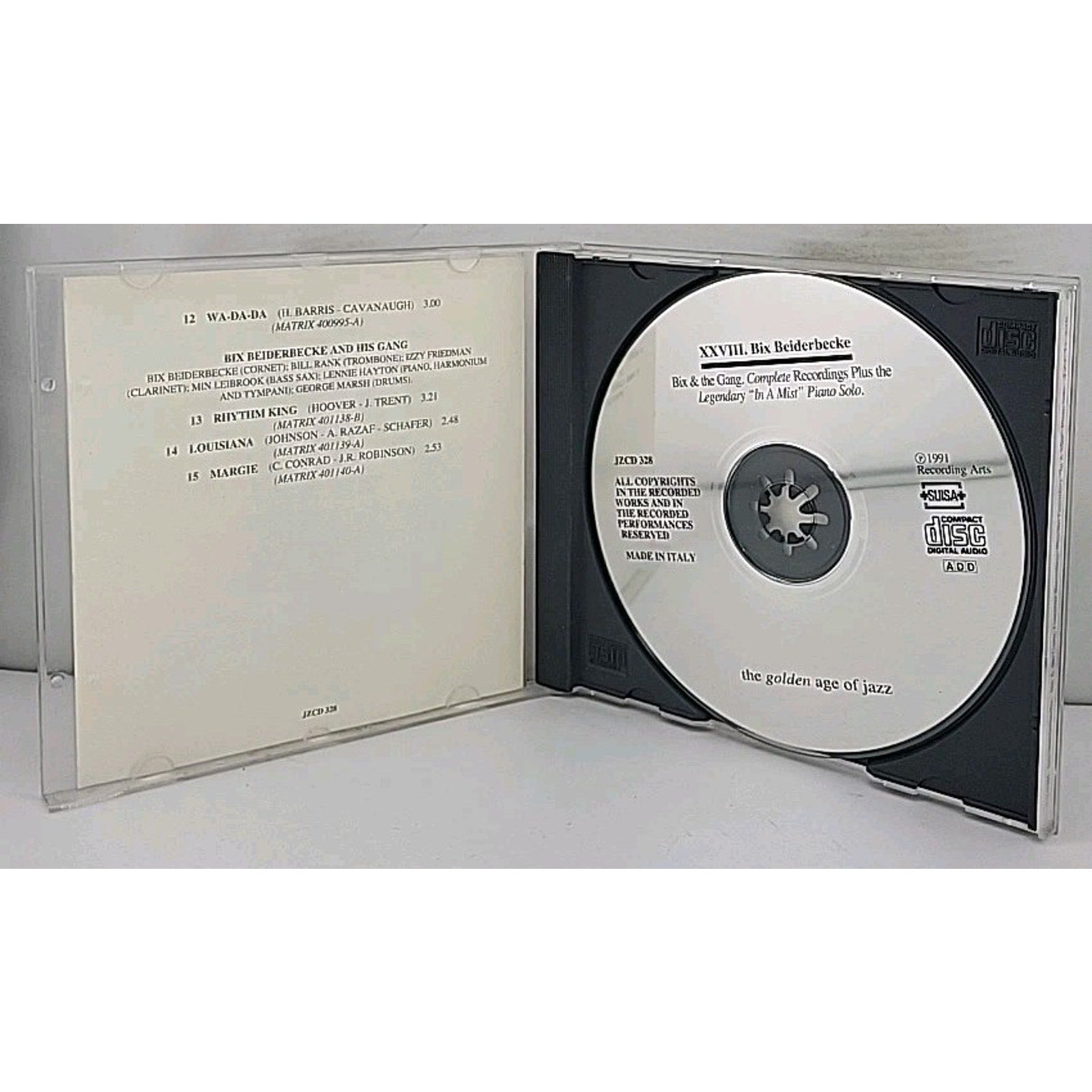 XXVII Bix Beiderbecke - Bix & The Gang Complete Recordings CD