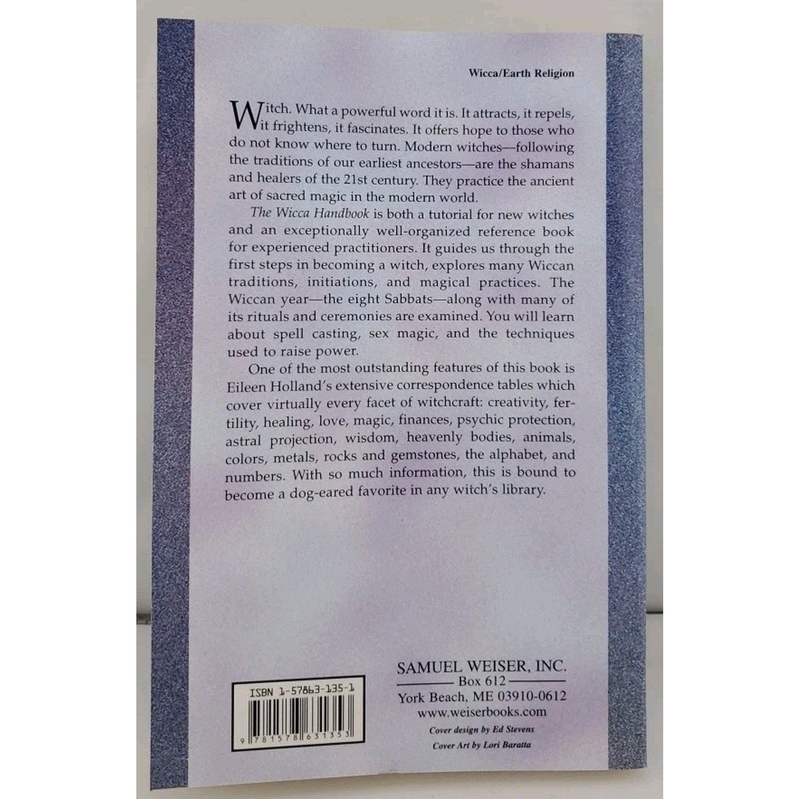 Wicca Handbook by Eileen Holland (2000, Trade Paperback)