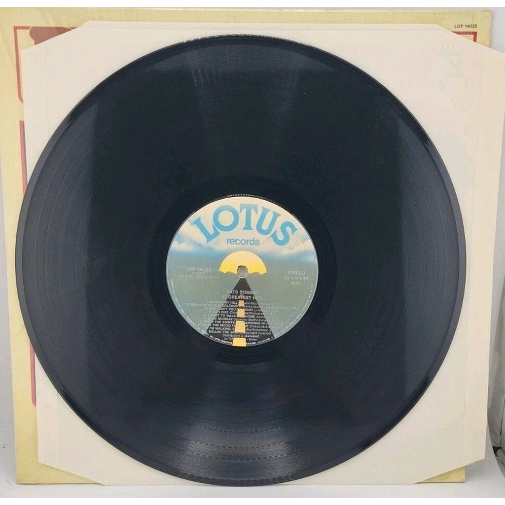 Fats Domino 20 Greatest Hits Italy Press Lotus Records Blueberry Hill Record LP