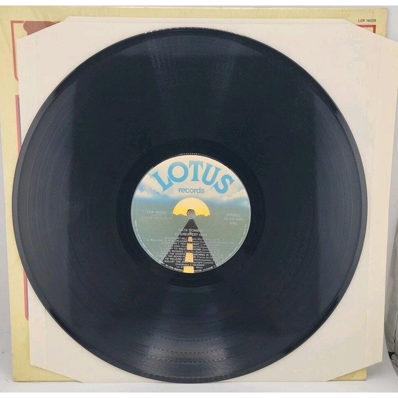 Fats Domino 20 Greatest Hits Italy Press Lotus Records Blueberry Hill Record LP