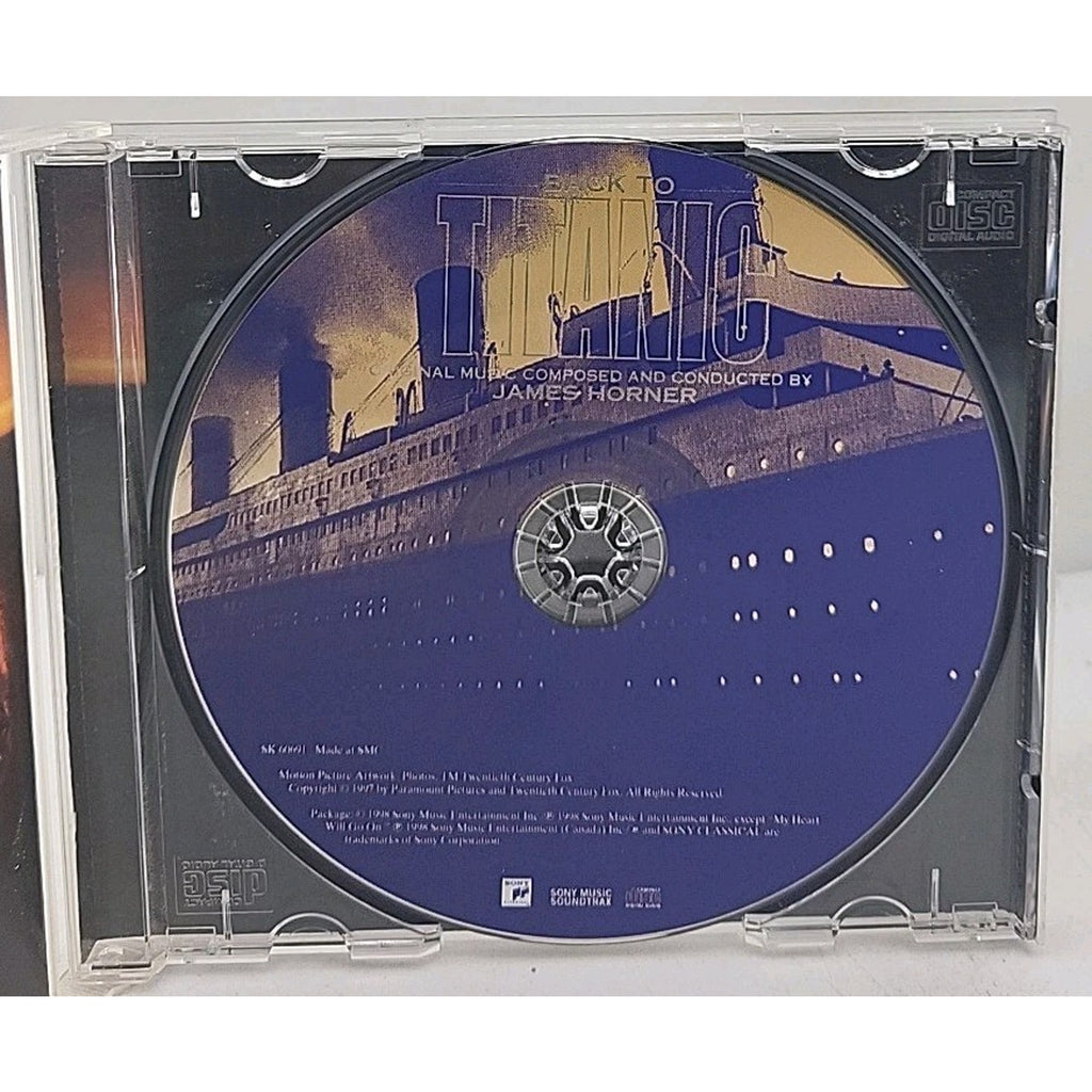 Back to Titanic by James Horner (CD, Aug-1998, Sony Classical)