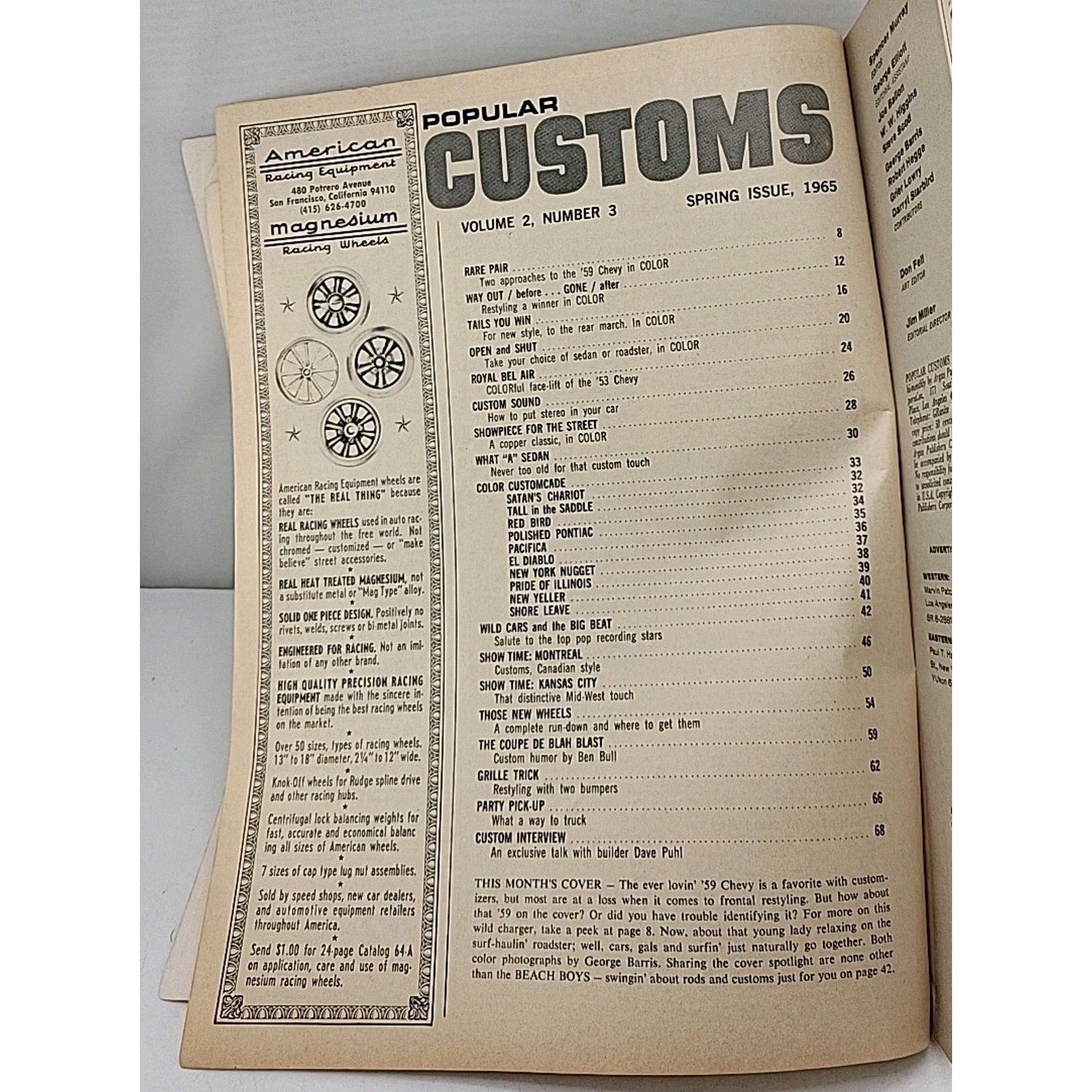Popular Customs Magazine Spring 1965