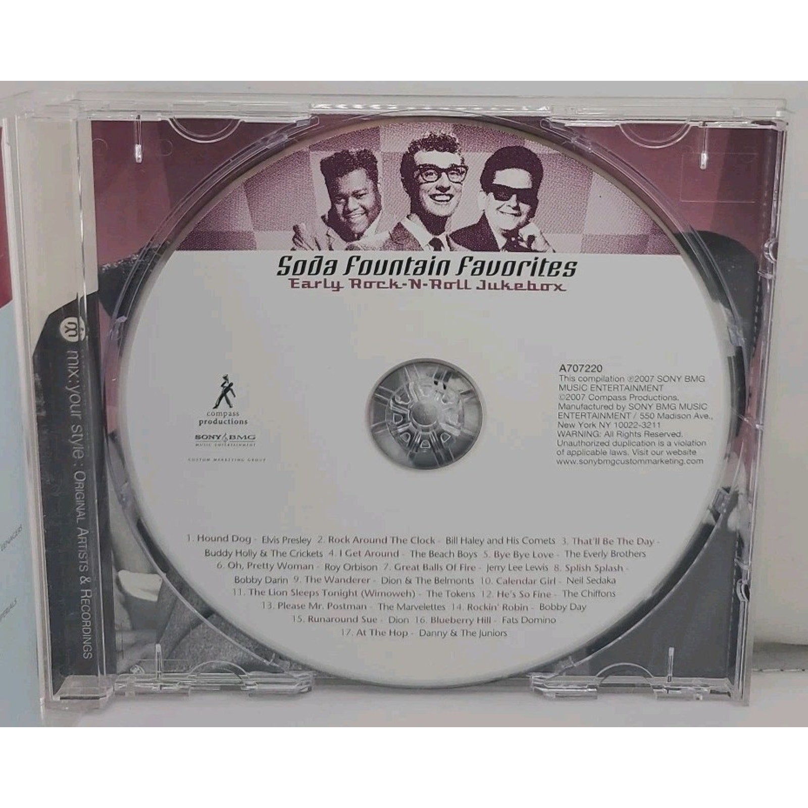 Soda Fountain Favorites Early Rock-n-roll Jukebox Music CD