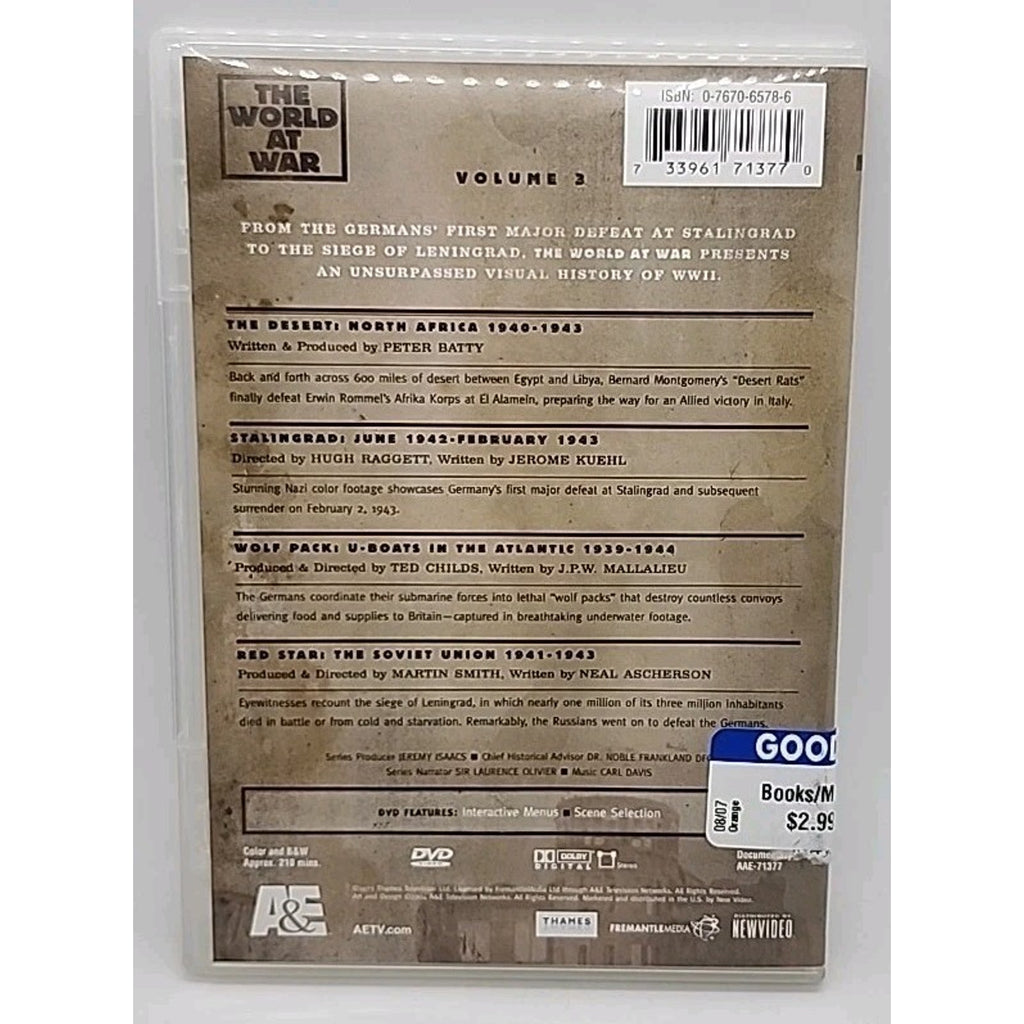The World at War Vol. 3 (DVD, Slim Case)